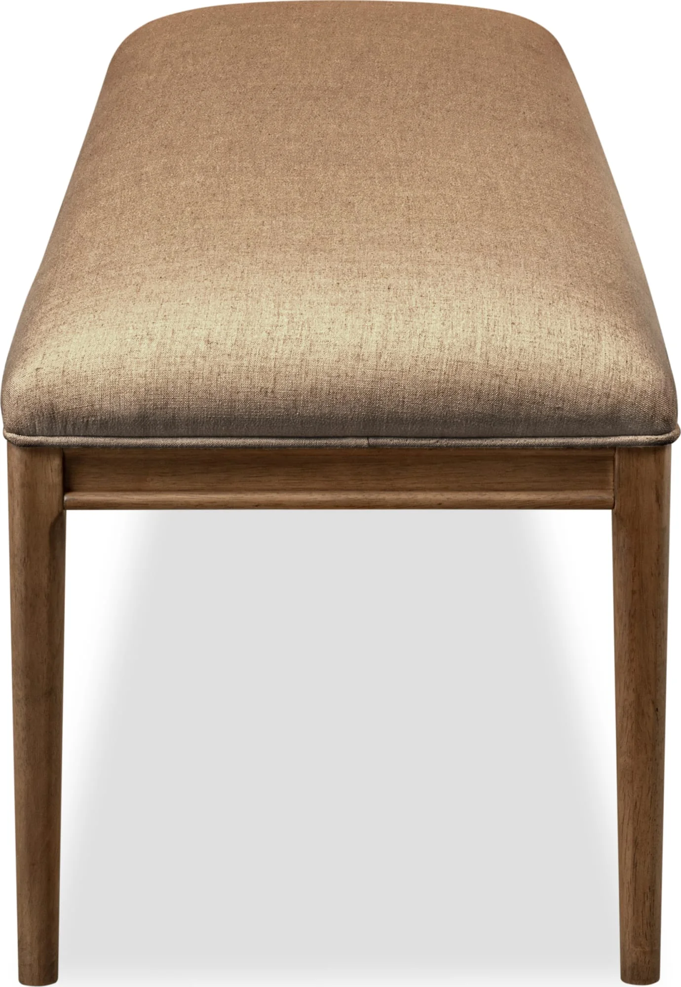 Carlisle Wheat Bread/Tofffee Crunch Upholstered Bench - Image 4