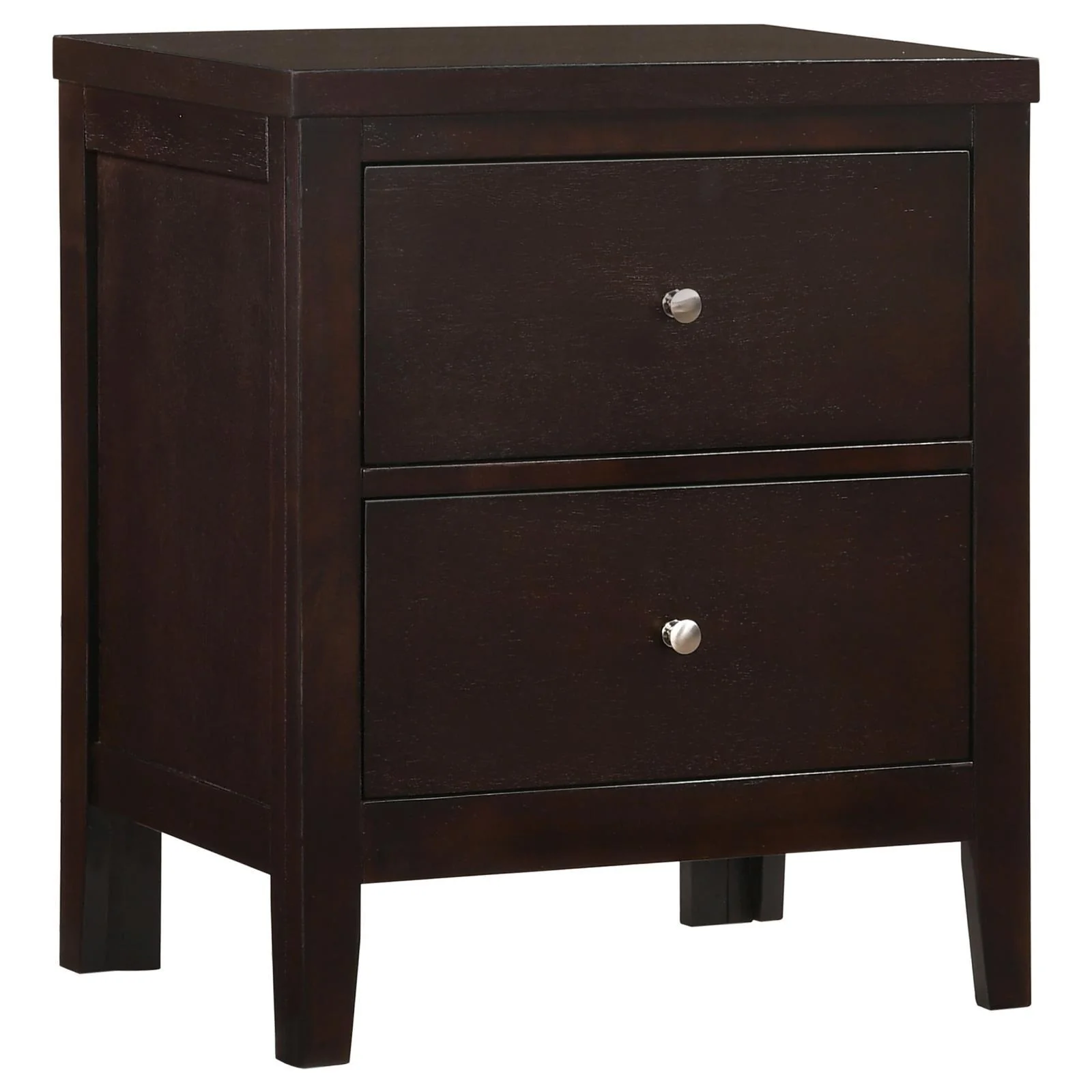 Carlton Cappuccino 2-Drawer Rectangular Nightstand - Image 3
