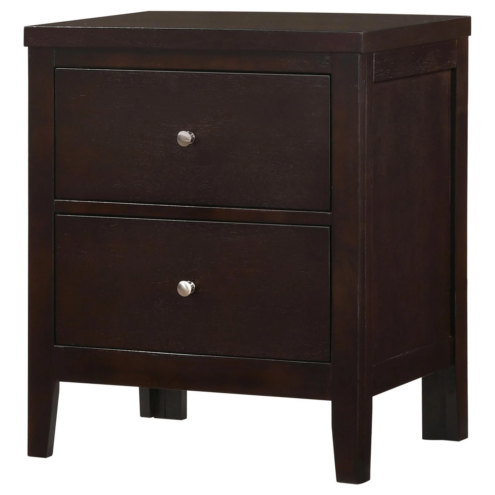 Carlton Cappuccino 2-Drawer Rectangular Nightstand - Image 4