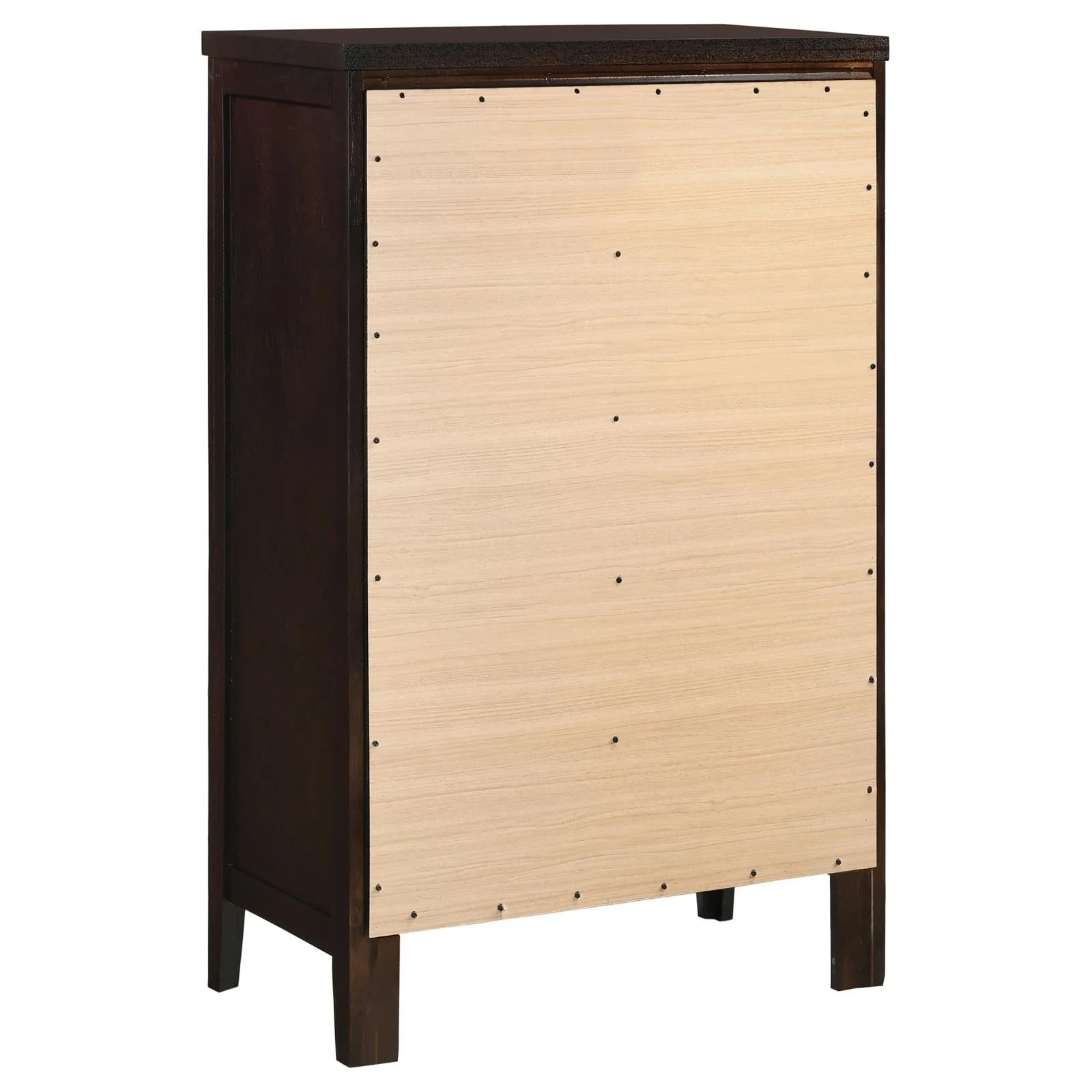 Carlton Cappuccino 5-Piece Queen Bedroom Set with Upholstered Headboard - Image 15