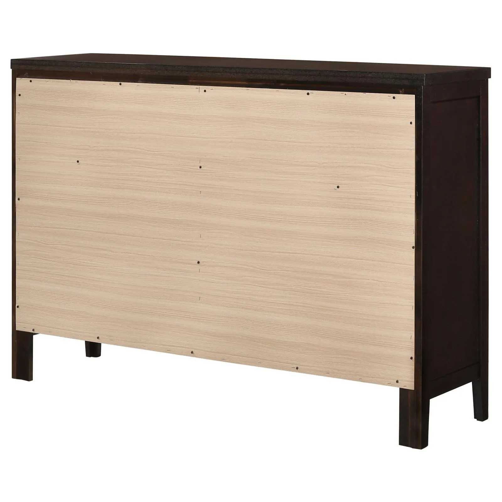 Carlton Cappuccino 6-Drawer Rectangular Dresser - Image 6