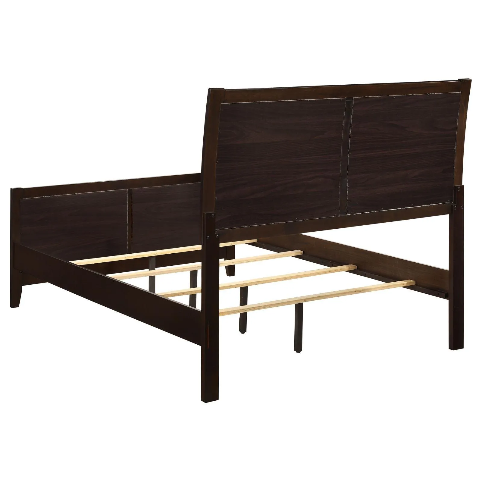 Carlton Cappuccino/Black Full Upholstered Panel Bed - Image 4