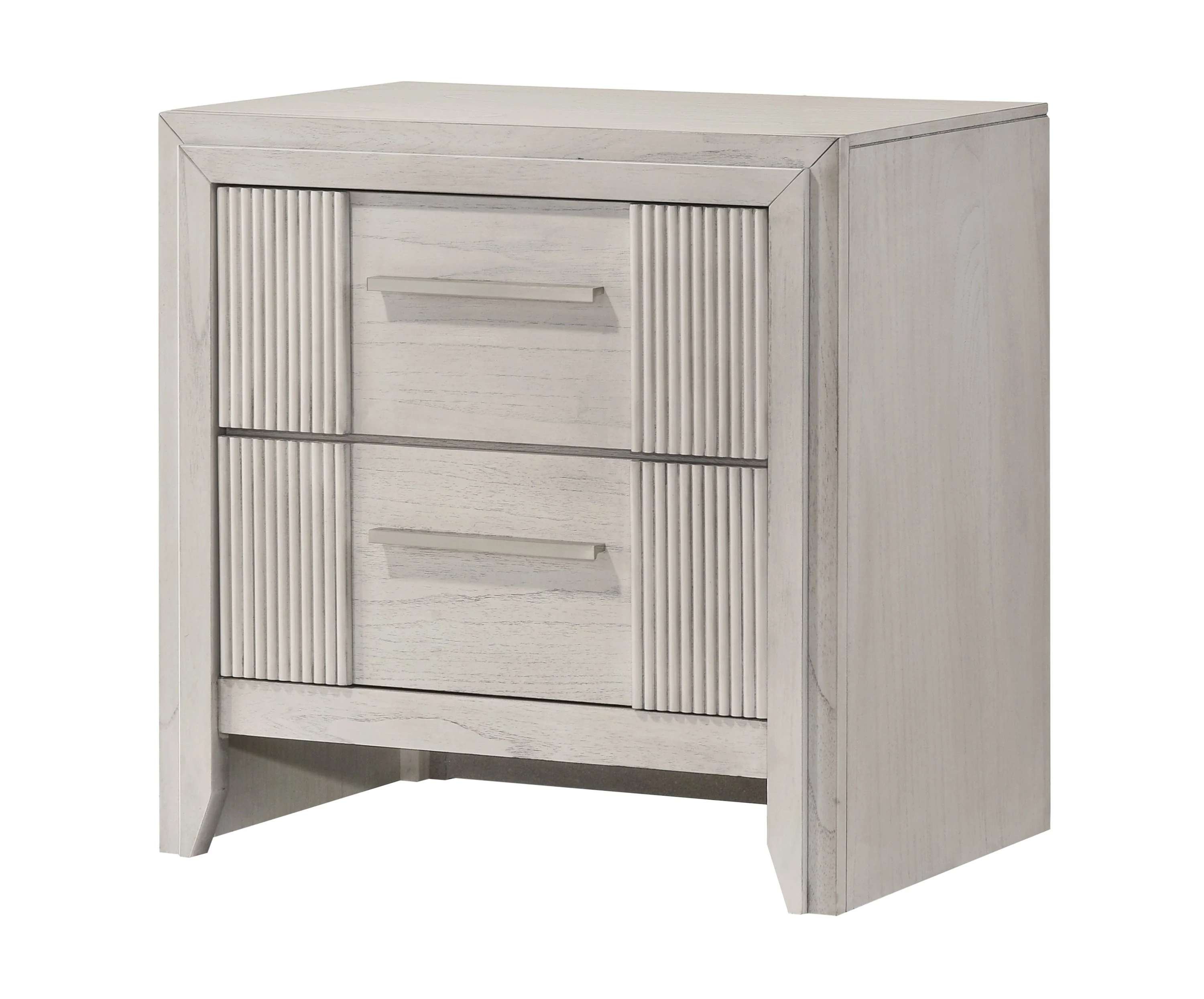 Carlton White Upholstered Panel Bedroom Set - Image 8