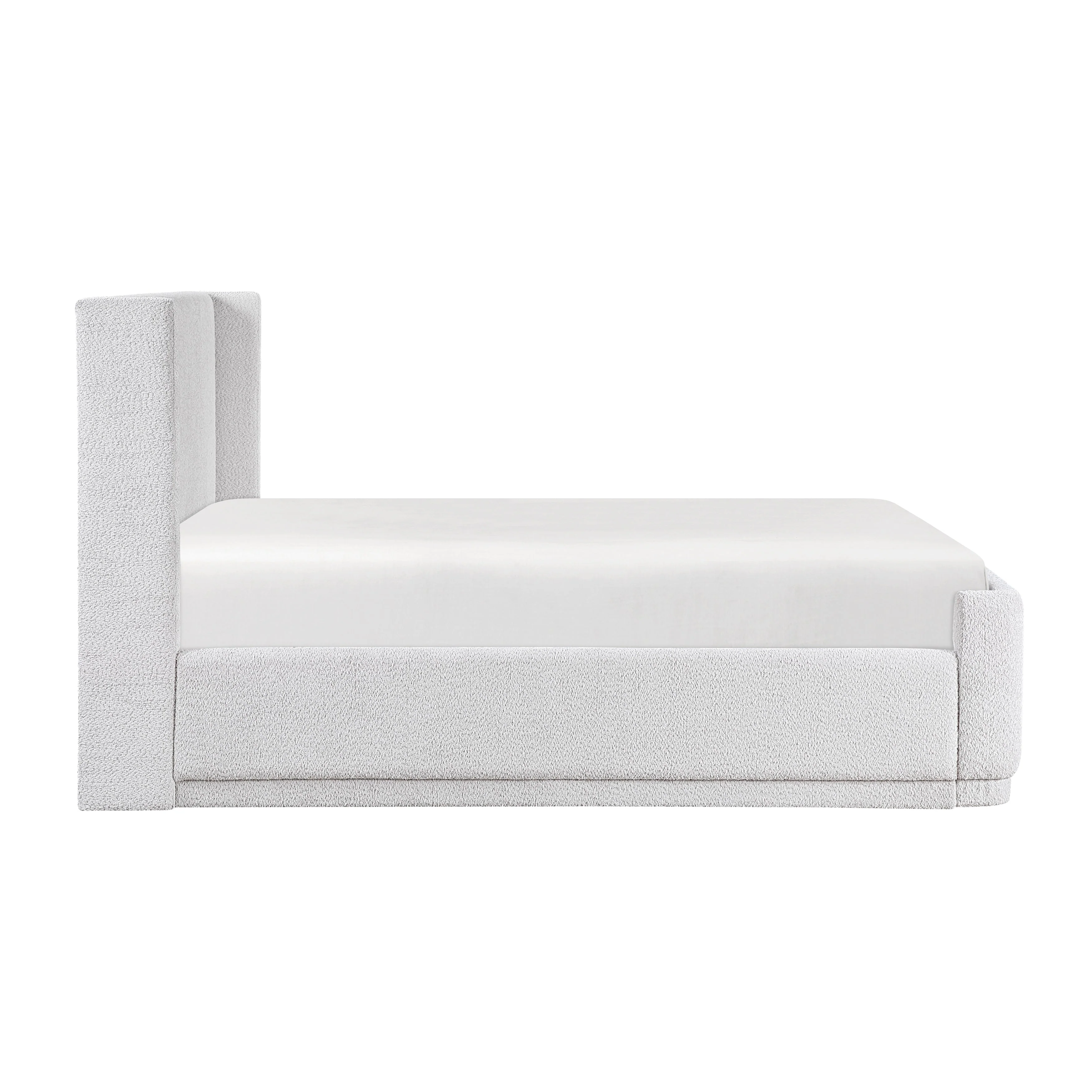 Carmel Light Gray California King Platform Bed - Image 4
