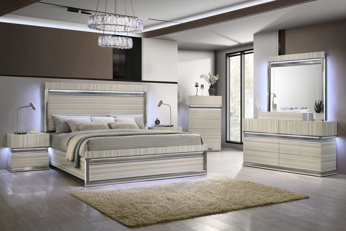 Carrara Beige Bedroom Set
