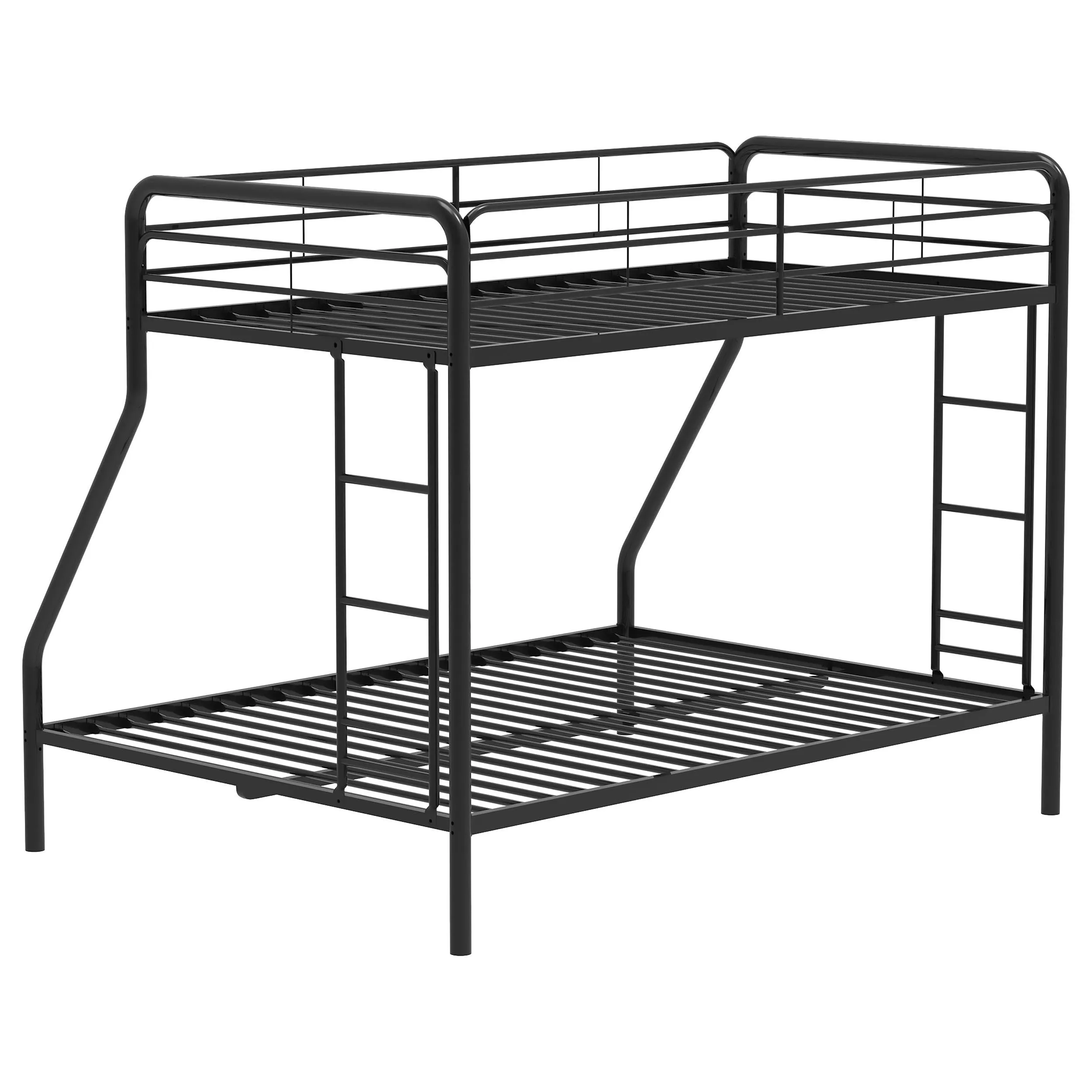 Carson Glossy Black Metal Twin Over Full Bunk Bed - Image 7