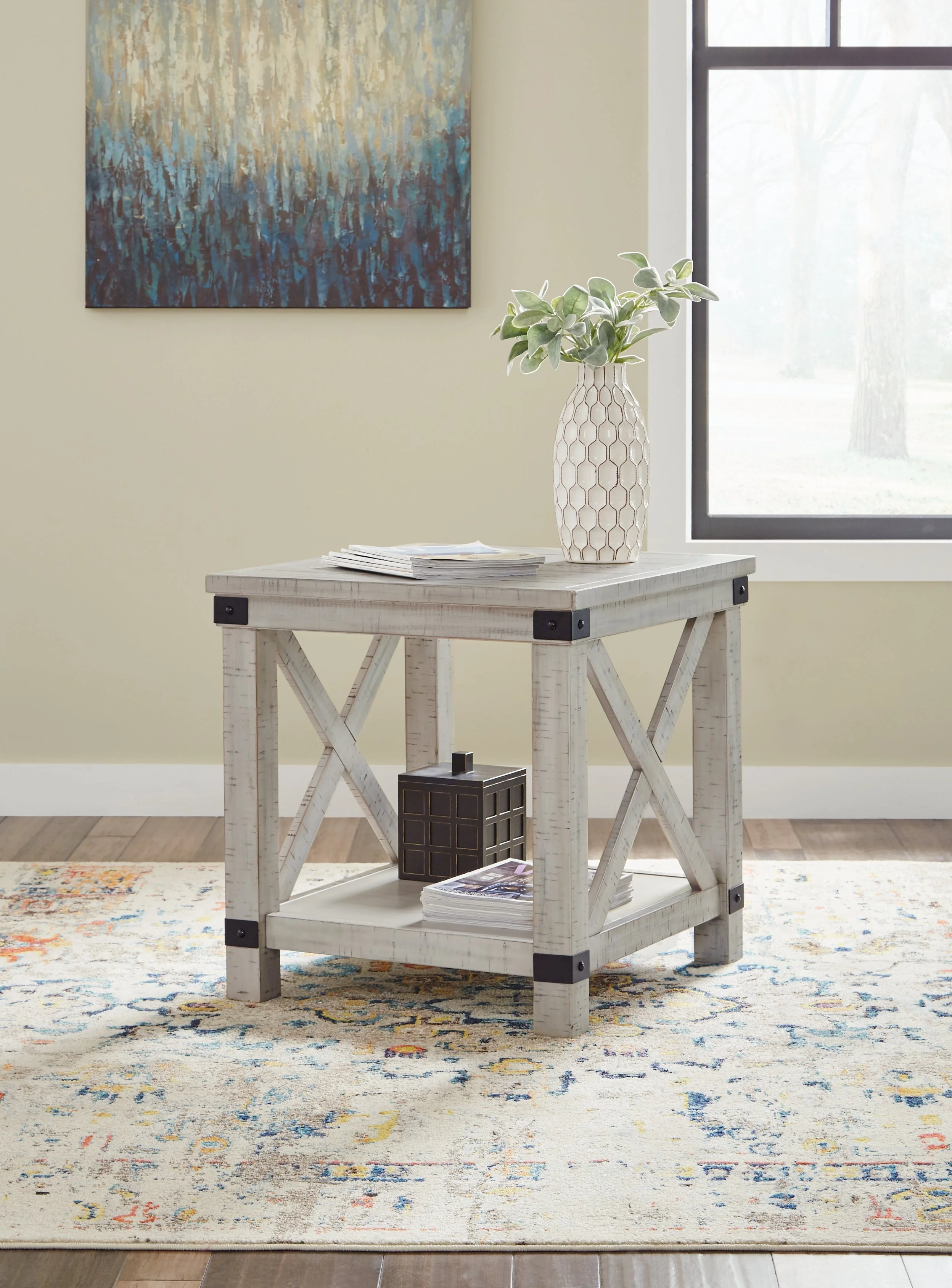 Carynhurst 2 End Tables in Whitewash - Image 2