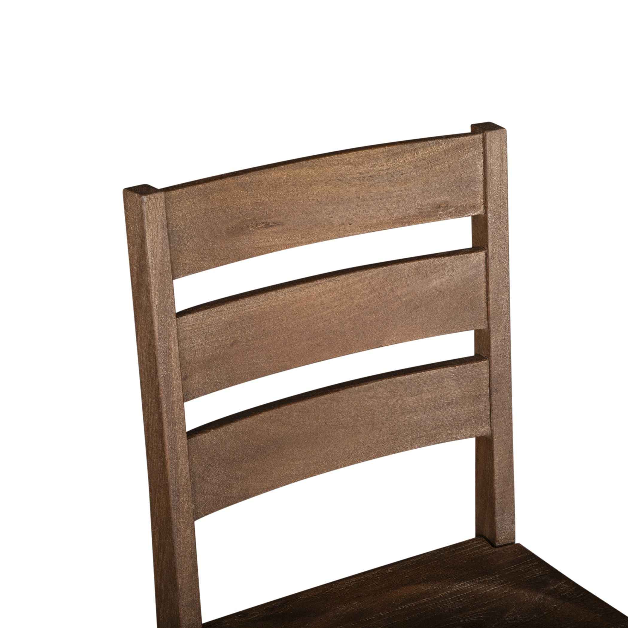 Casablanca 18" Ladder Back Dining Chair in Toffee Nut, Set of 2 - Image 5