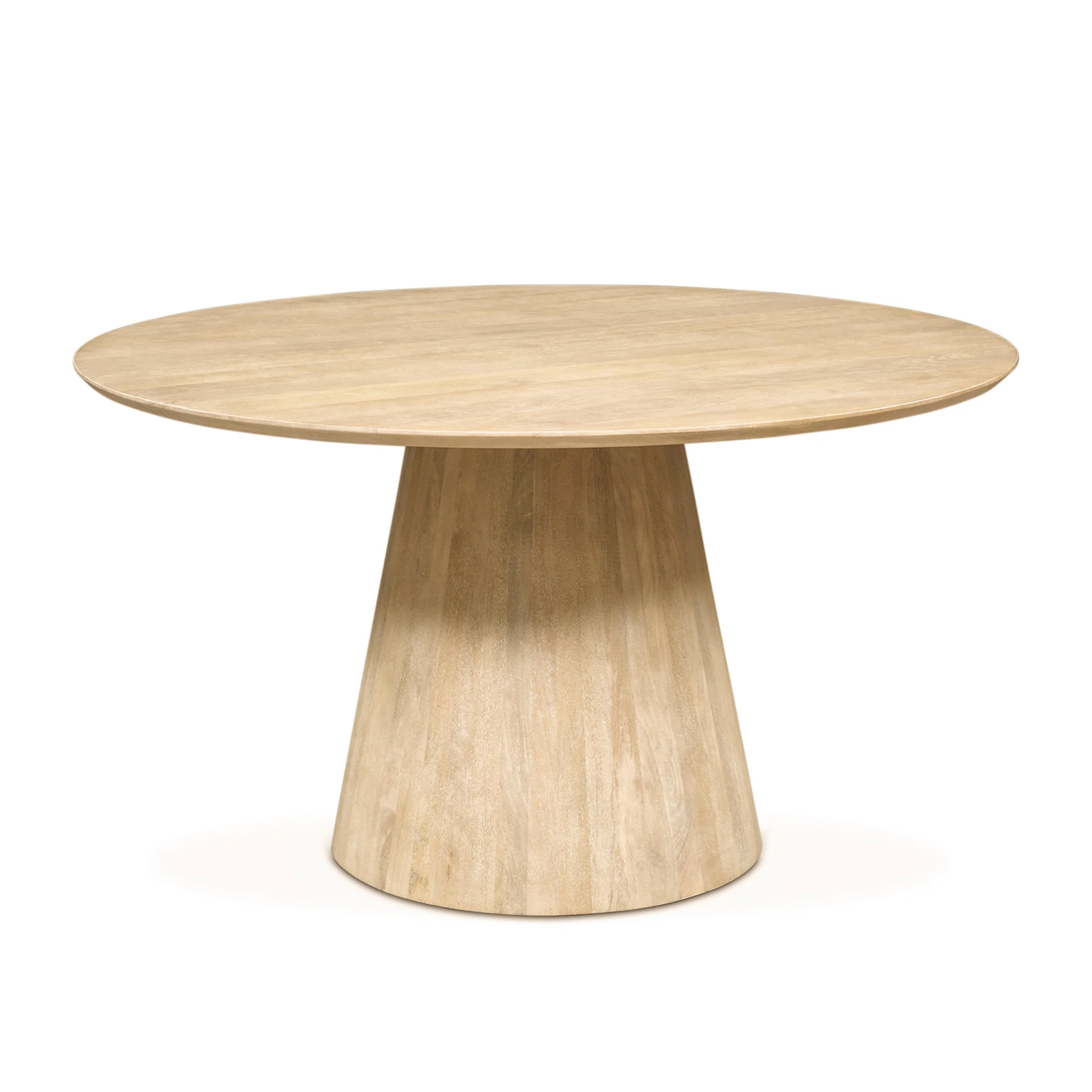 Casablanca 54" Round Dining Table in Natural White