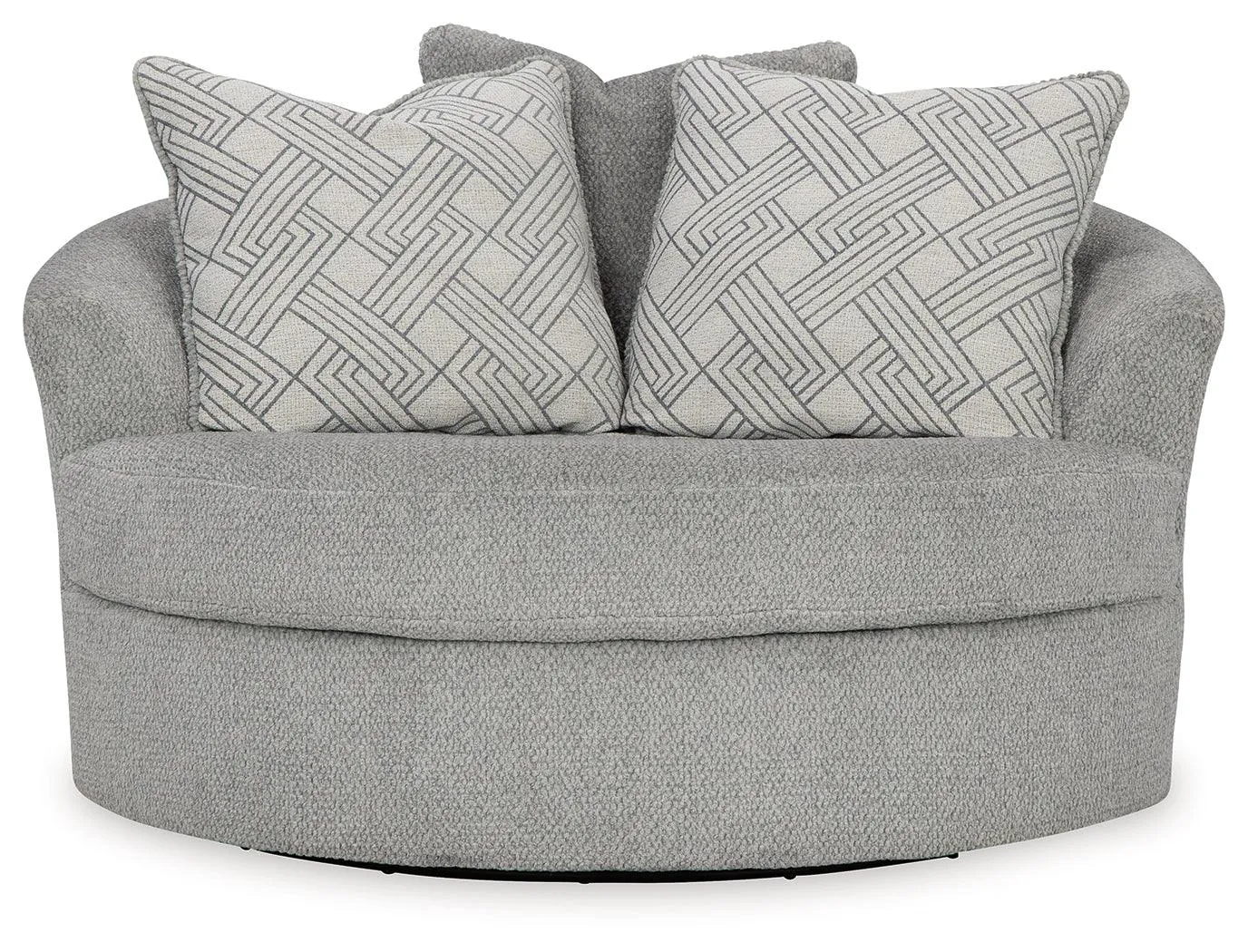 Casselbury Cement Oversized Swivel Accent Chair - Image 3