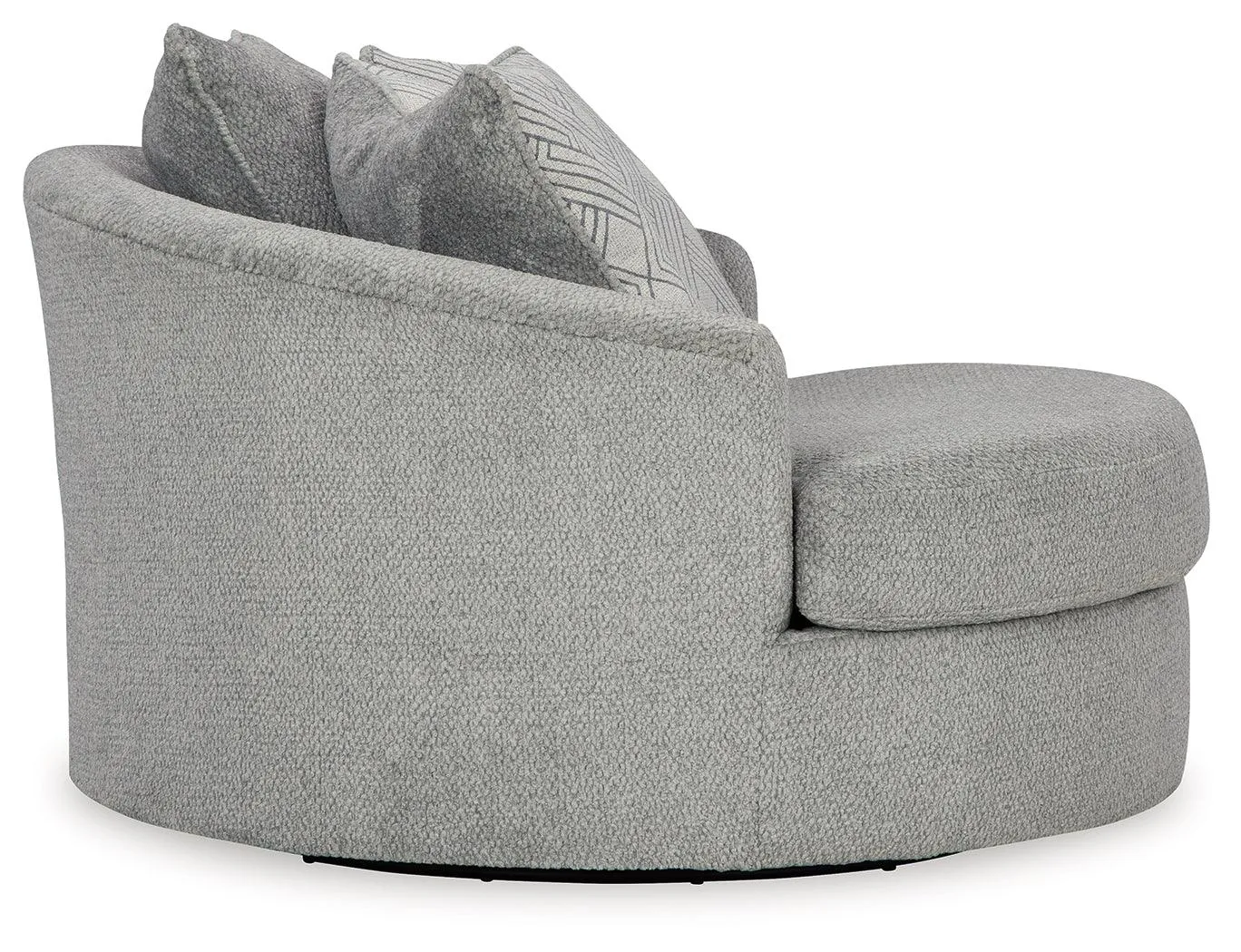 Casselbury Cement Oversized Swivel Accent Chair - Image 4
