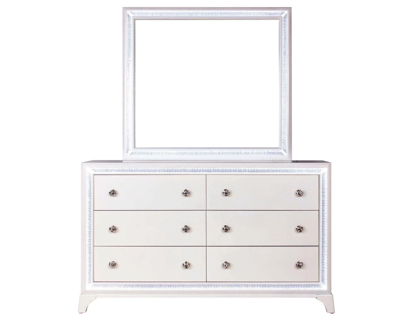 Cassie Illuminating 4-Piece Glam King Bedroom Set - Image 20