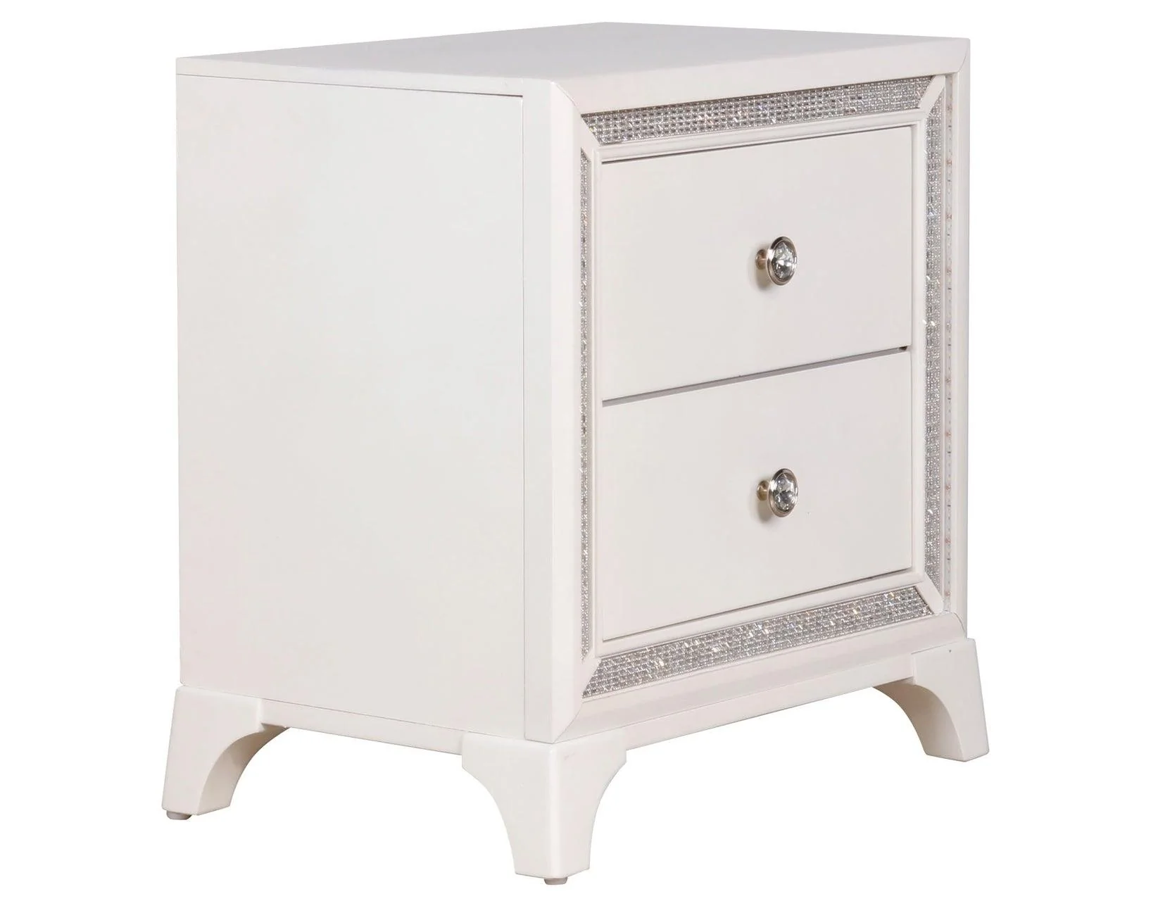 Cassie Queen Illuminating 4-Piece Glam Queen Bedroom Set - Image 13