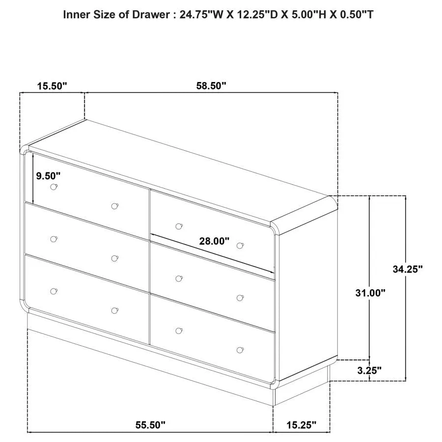 Cavelle Black 4-piece Queen Bedroom Set - Image 15