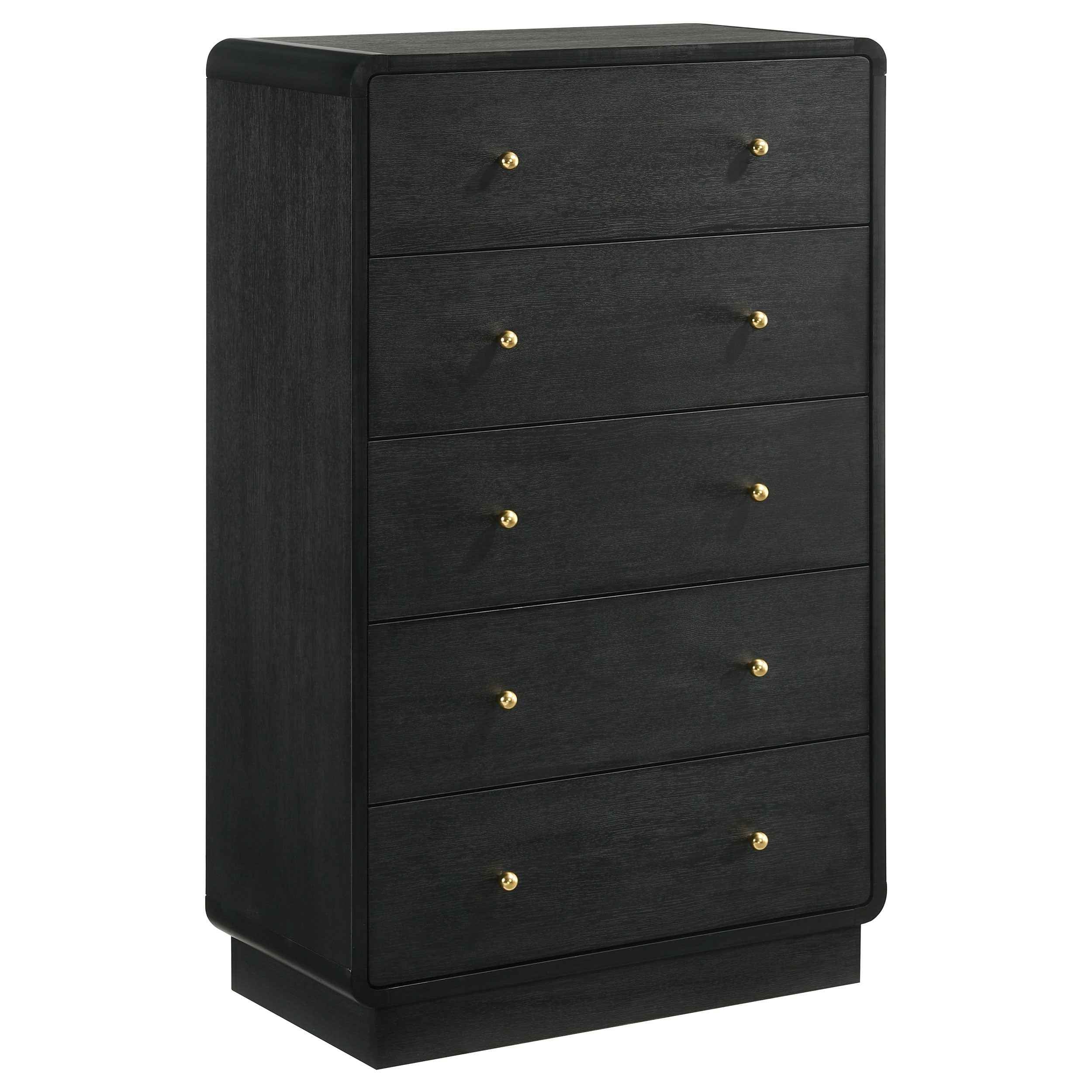 Cavelle Black 5-piece Twin Bedroom Set - Image 11