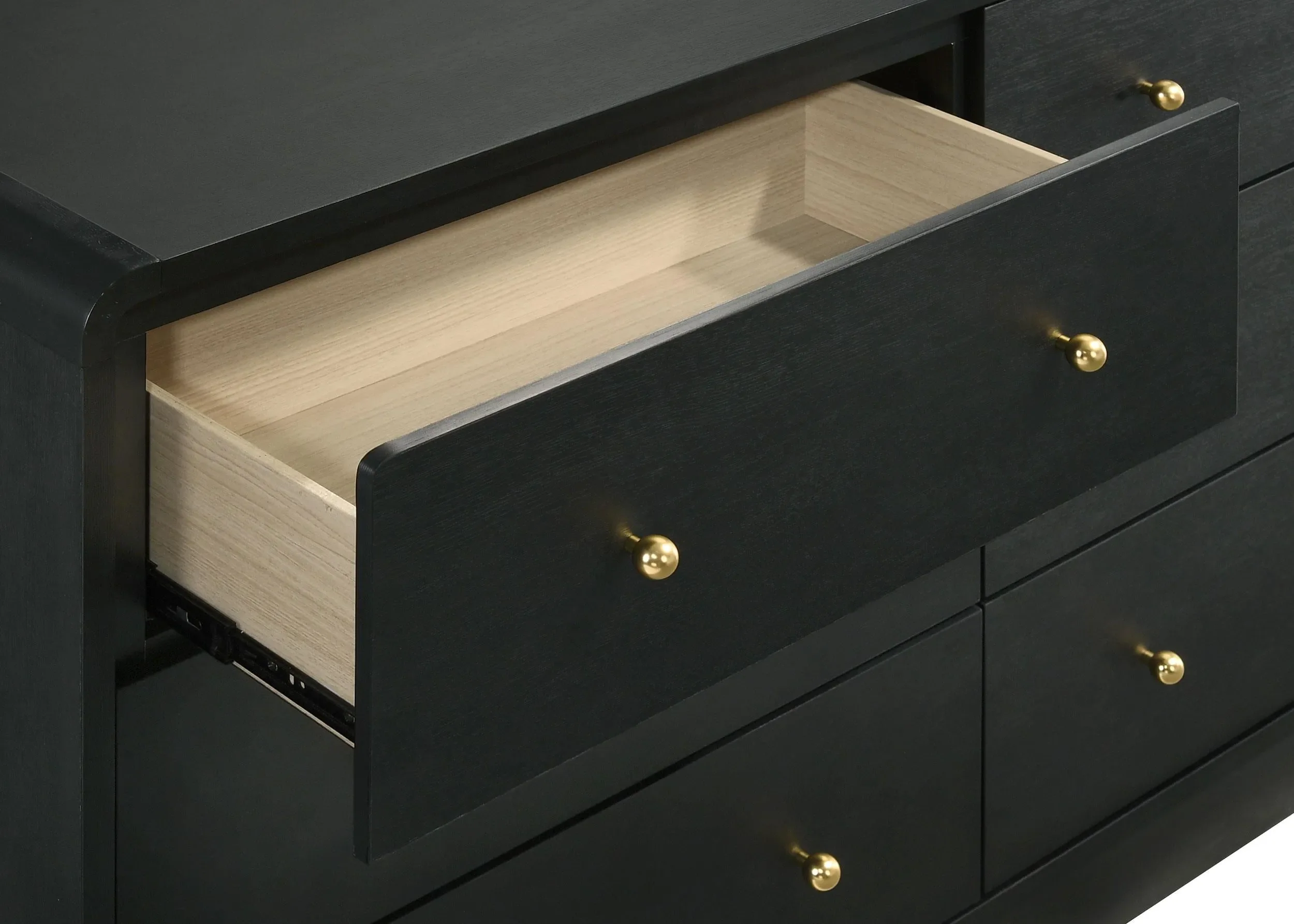 Cavelle Black 6-Drawer Dresser Cabinet - Image 10