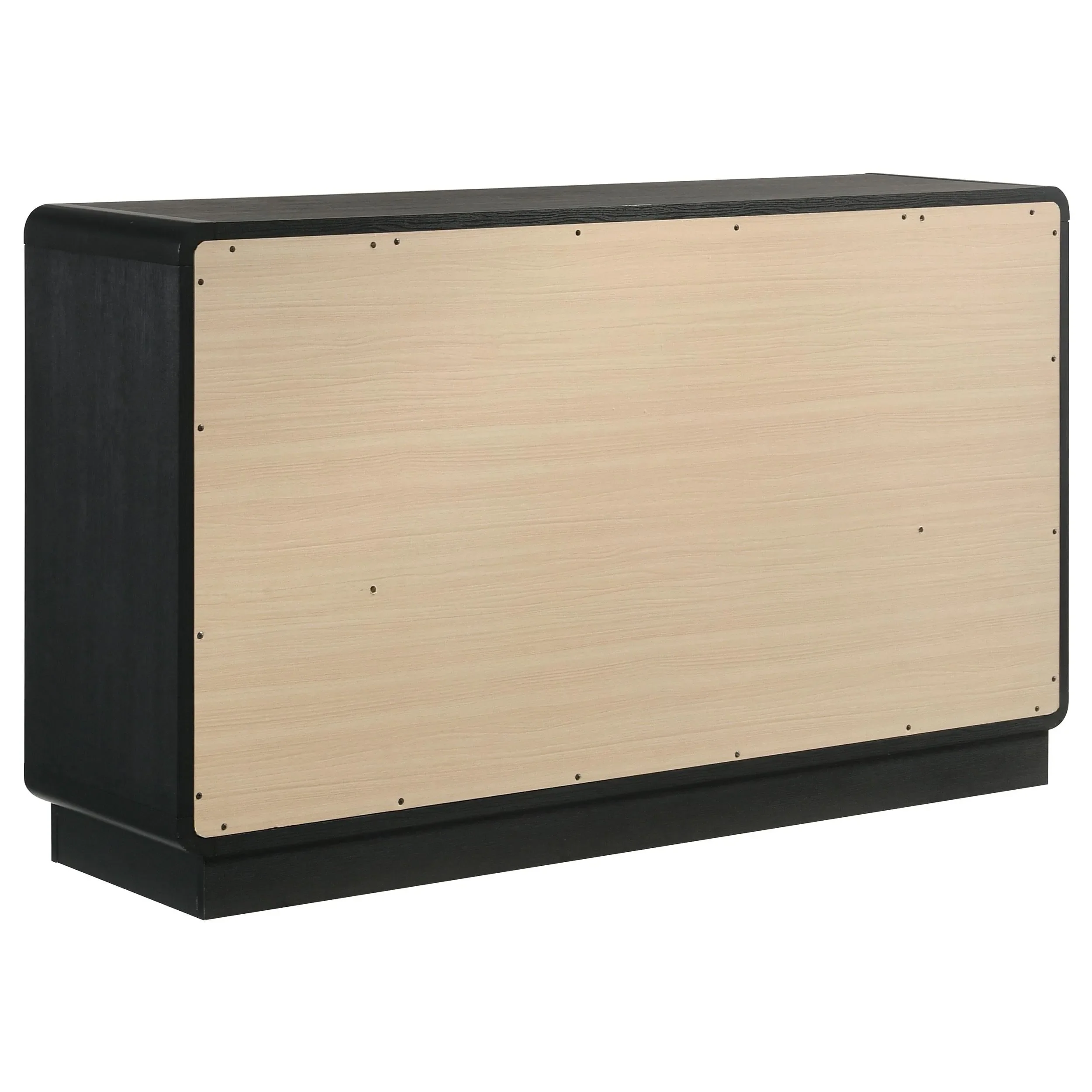 Cavelle Black 6-Drawer Dresser Cabinet - Image 6