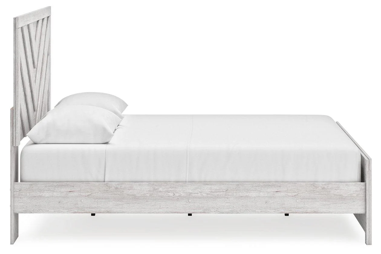 Cayboni Whitewash Queen Panel Bed - Image 8