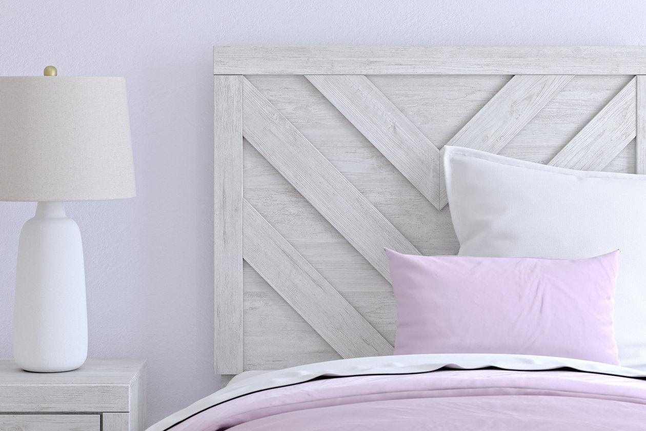 Cayboni Whitewash Twin Panel Bed - Image 9