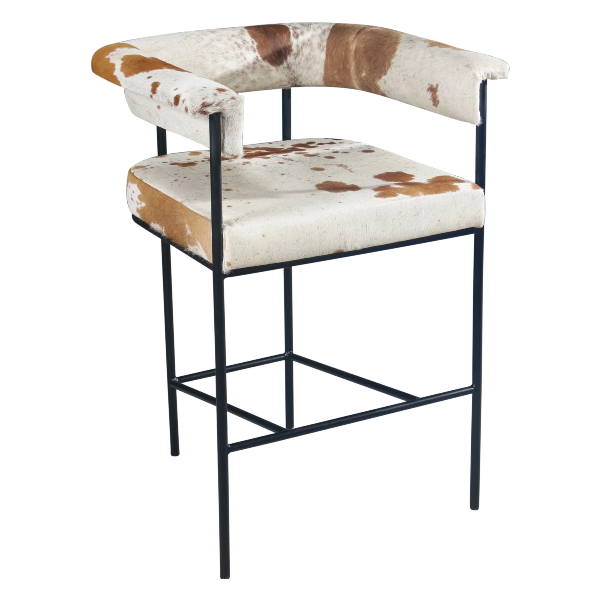 Nola 18" Counter Armchair in Brown Hair on Hide - Image 2