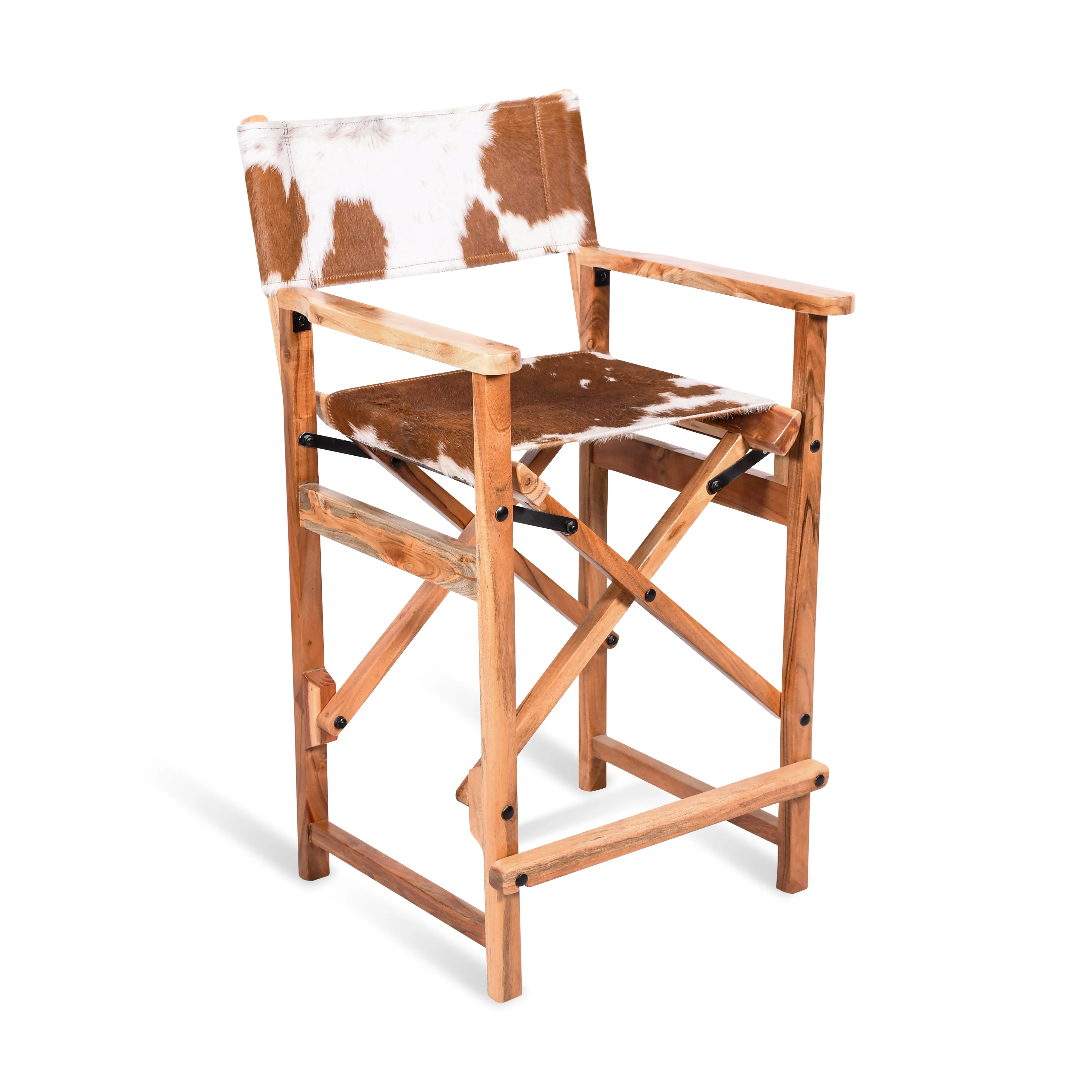 Lenox 18" Upholstered Counter Chair in Walnut