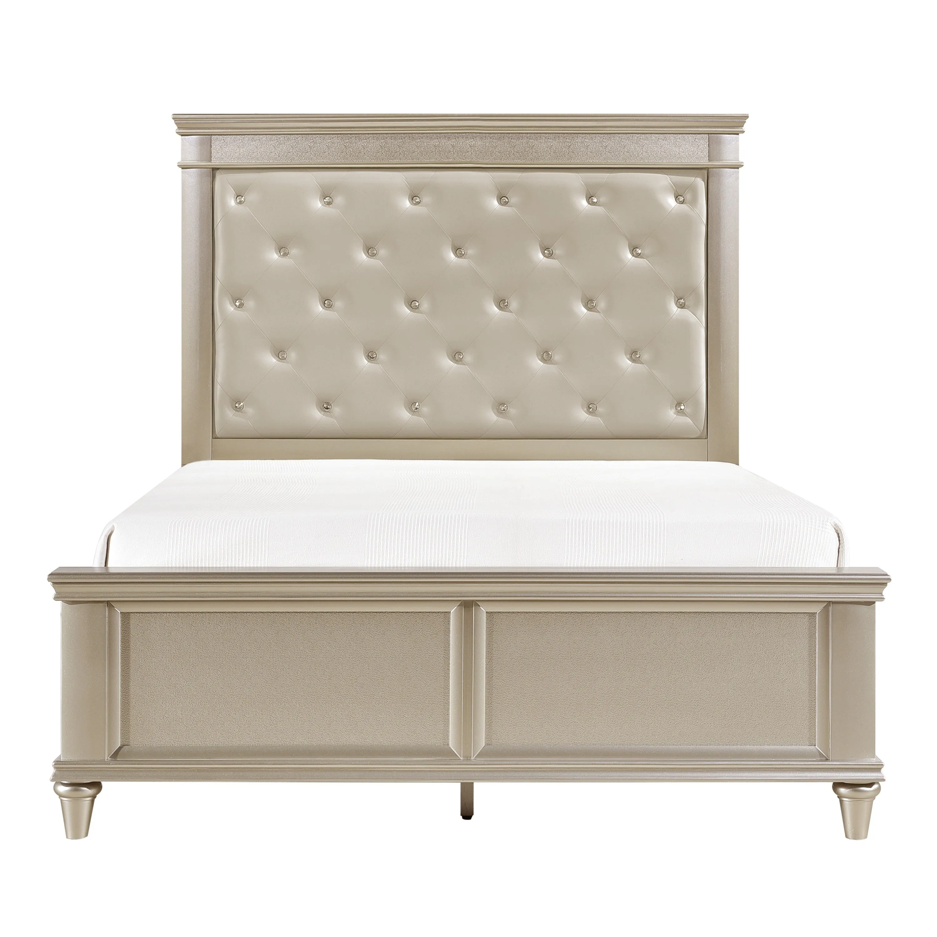 Celandine Silver Upholstered Panel Bedroom Set - Image 3
