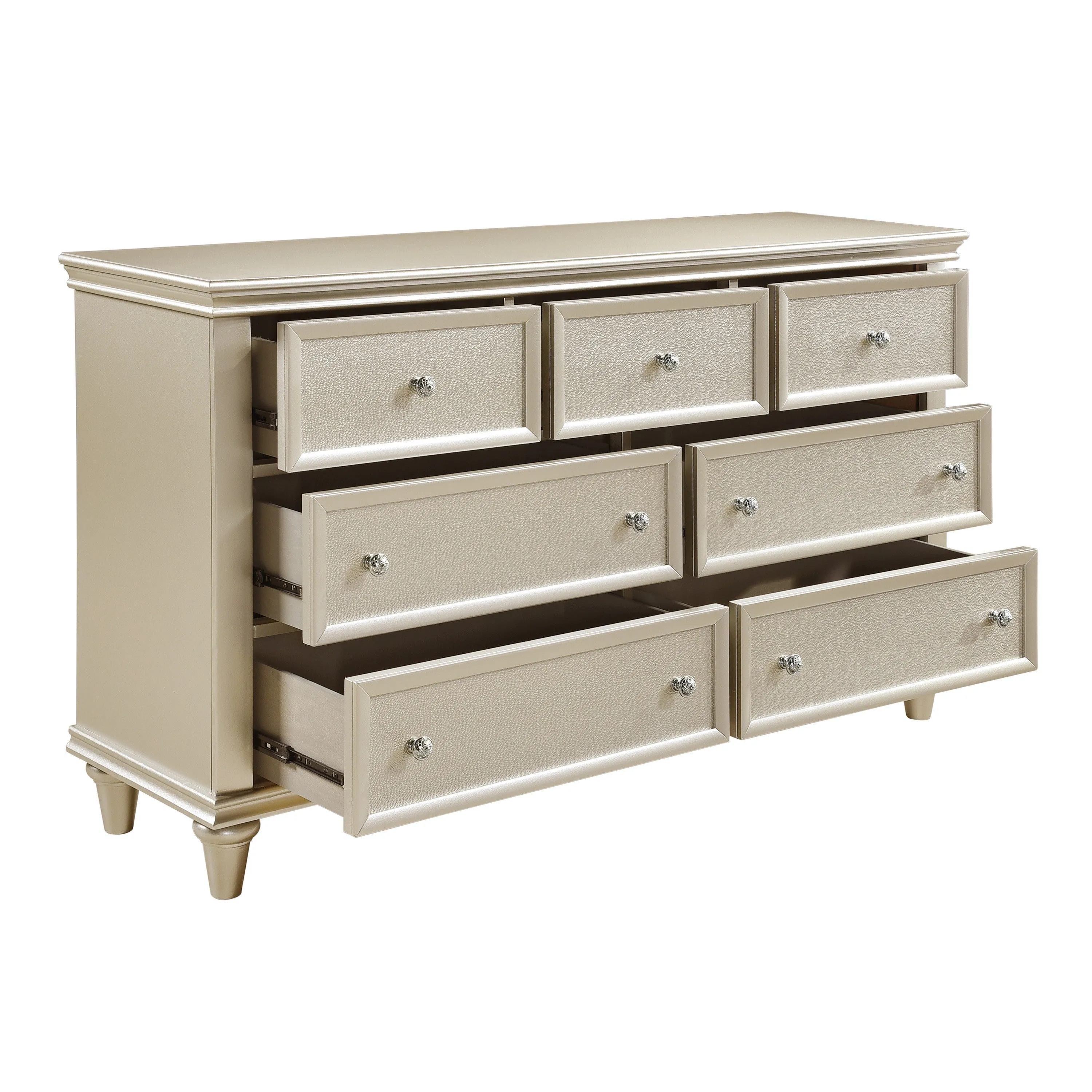 Celandine Silver Upholstered Panel Bedroom Set - Image 7