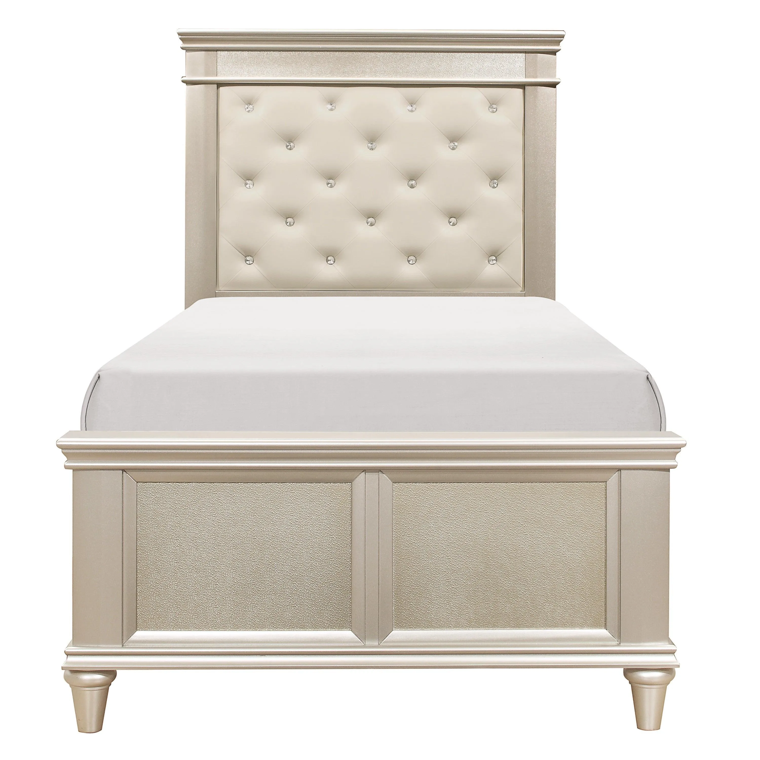 Celandine Silver Upholstered Panel Youth Bedroom Set - Image 5