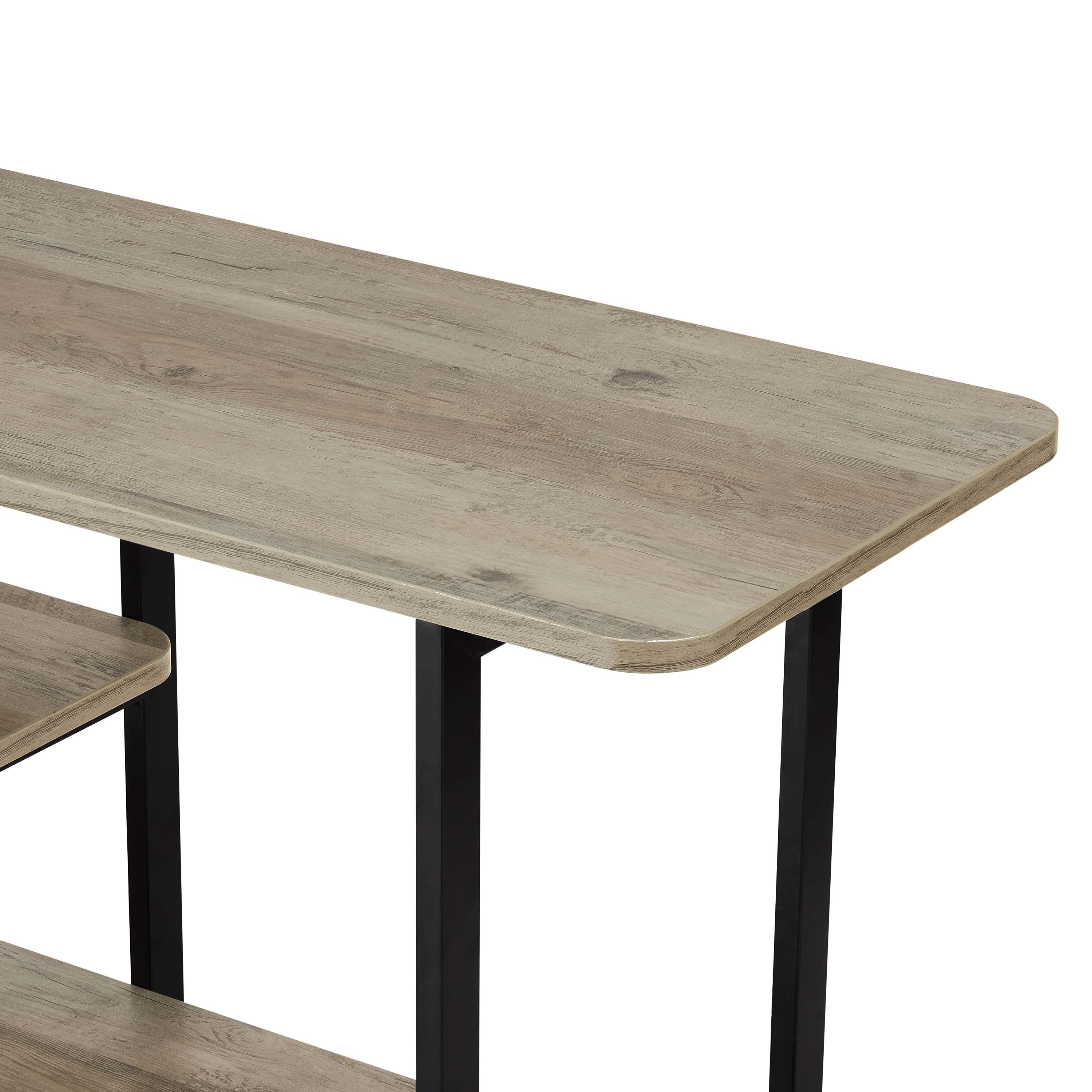 Celine Side Table Console in Rustic Grey - Image 5