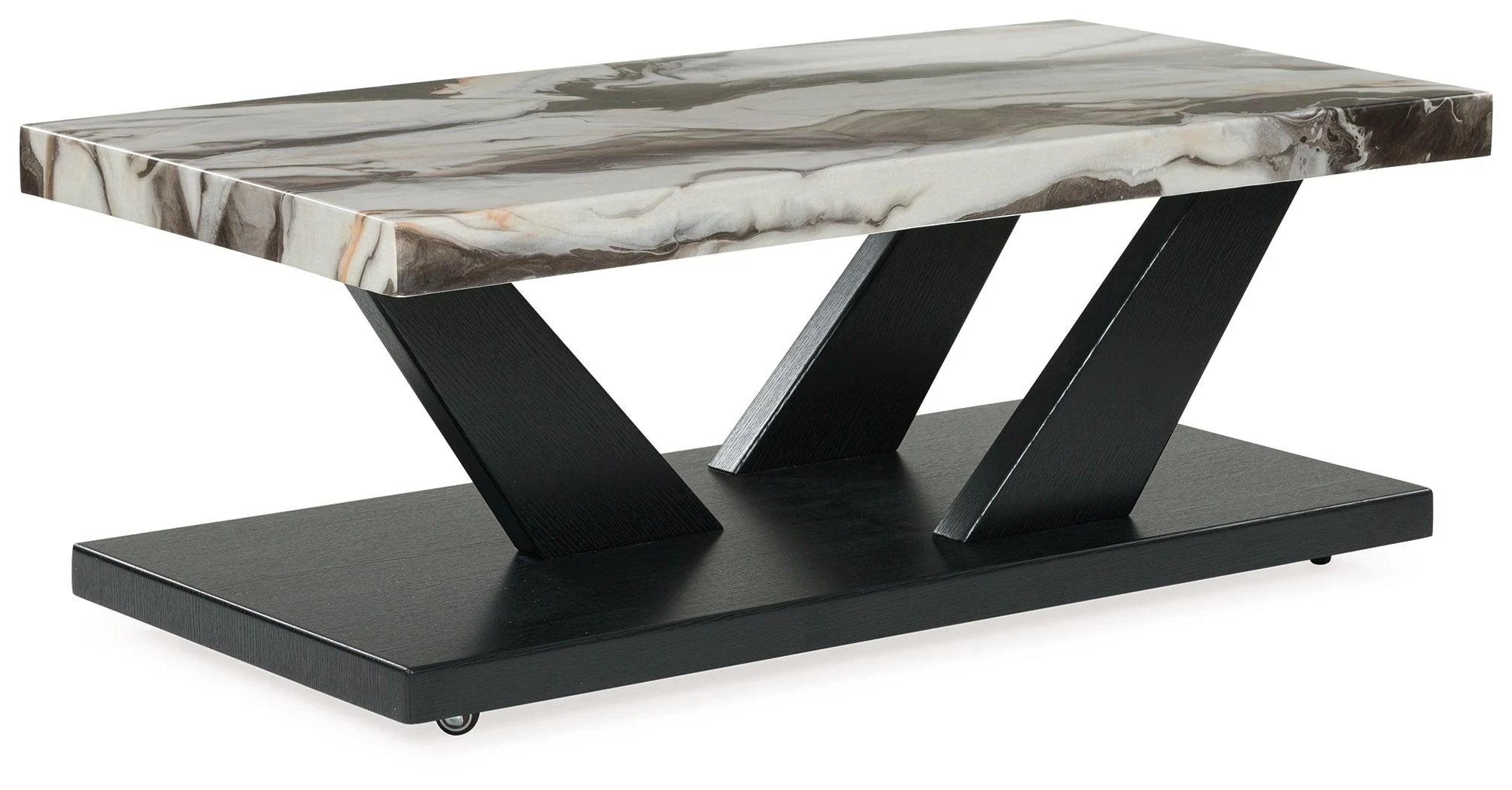 Cendill Dark Brown/White/Black Table (Set of 3) - Image 2