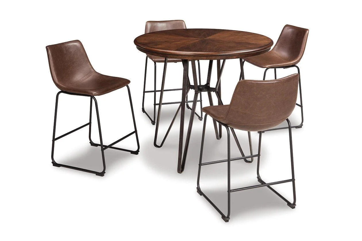 Centiar Brown Counter Height Barstool, Set of 2 - Image 2