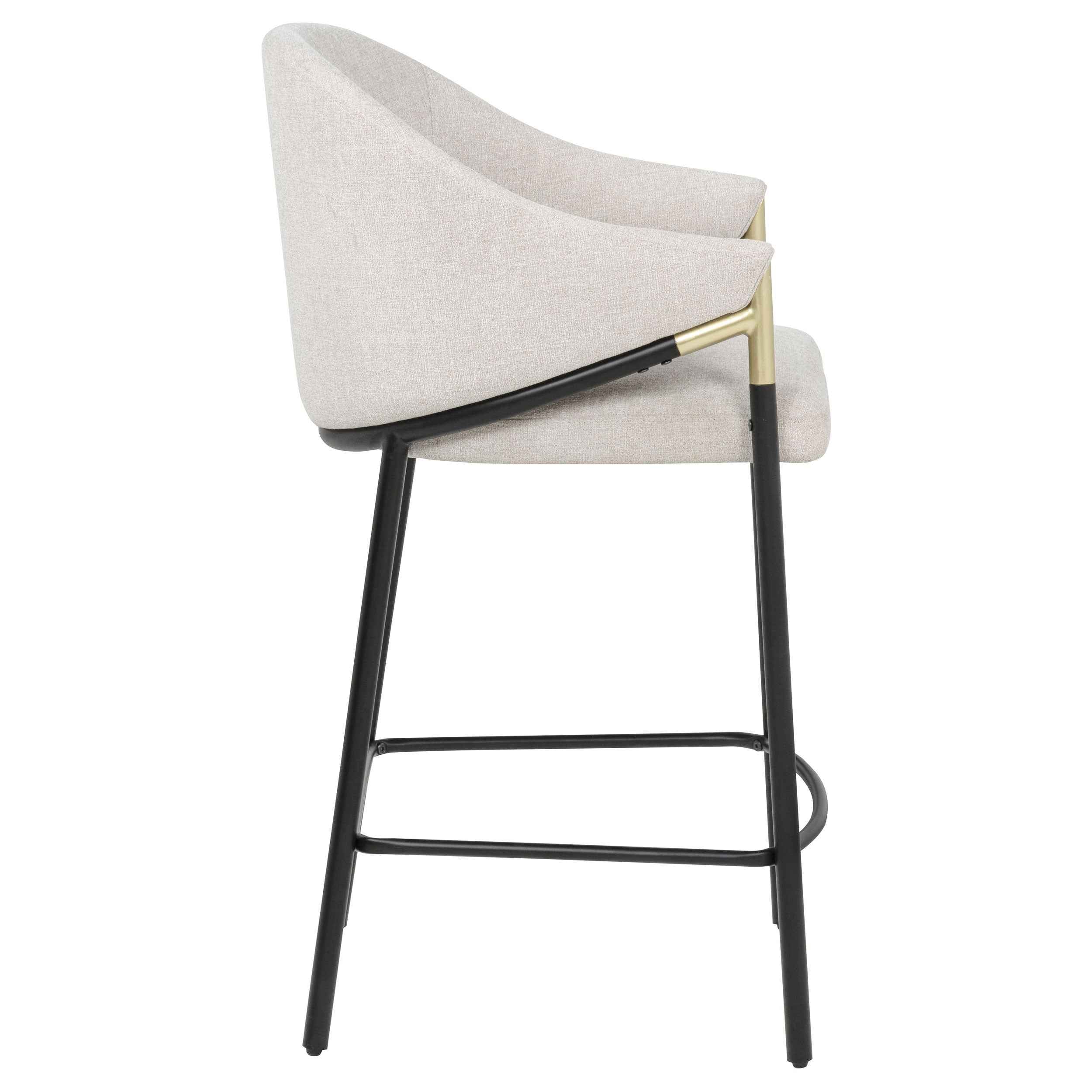 Chadwick Beige Fabric Upholstered Counter Height Chair (Set of 2) - Image 9