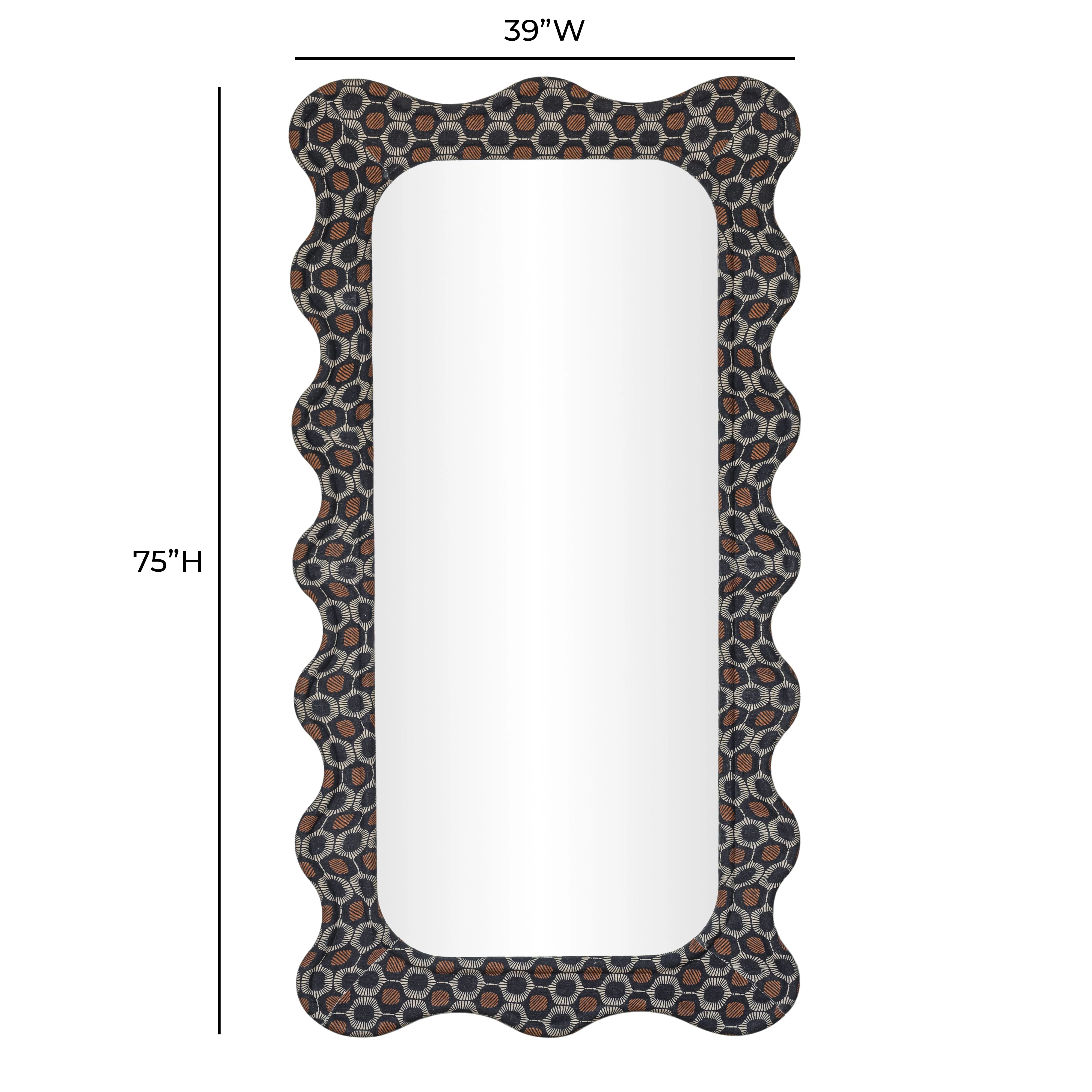 Charlene 39"X75" Squiggle Wall Mirror - Image 5