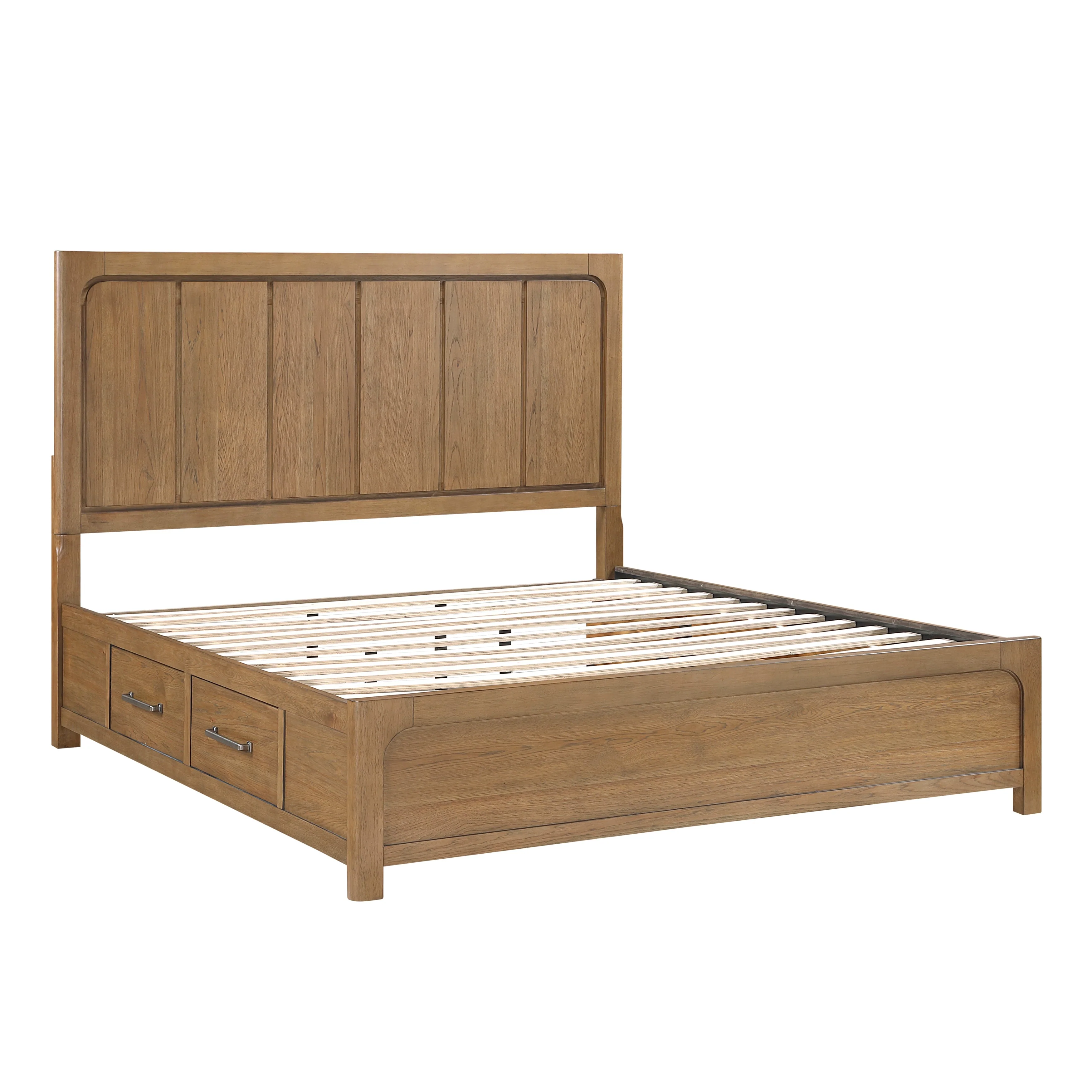 Charlotte Light Brown Storage Platform Bedroom Set - Image 5