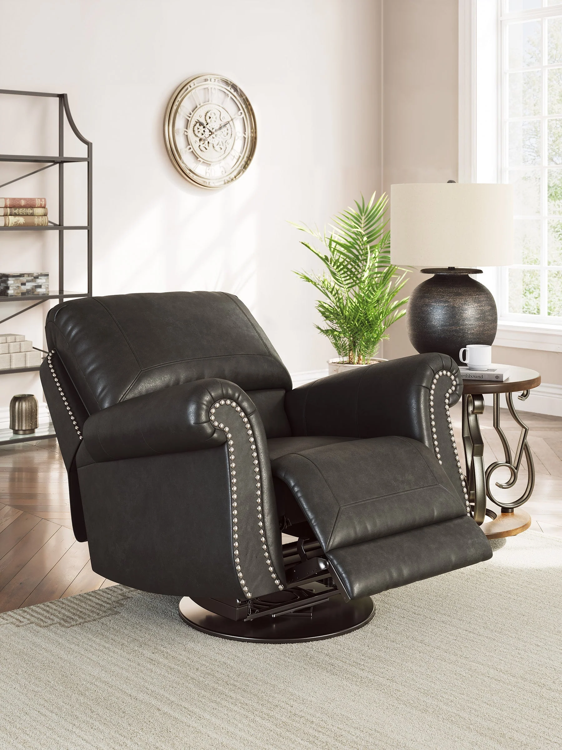 Chasemore Granite Swivel Glider Recliner - Image 2