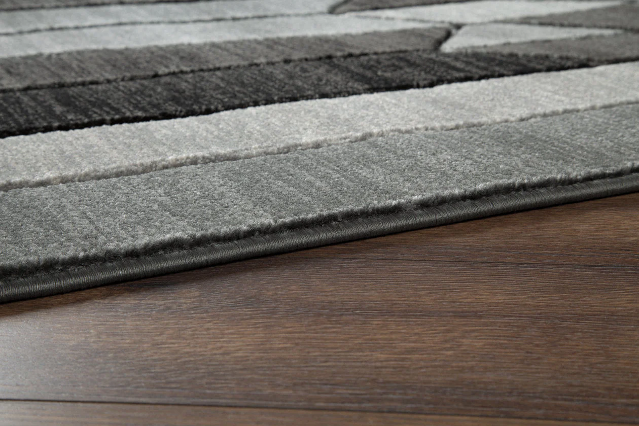Chayse Black/Gray 6'6" x 9'6" Rug - Image 3