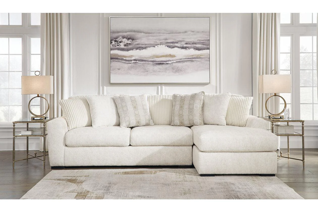 Chessington Ivory 2-Piece Right Arm Facing (RAF) Chaise Sectional