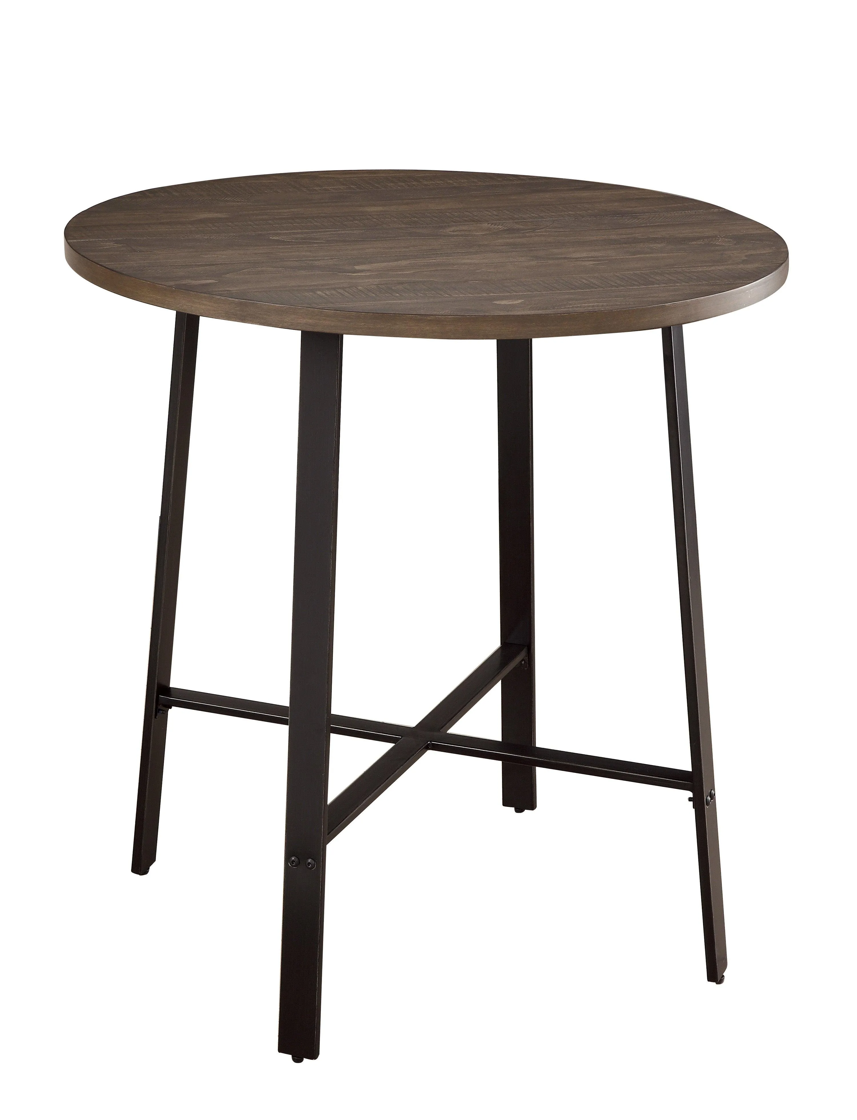 Chevre Brown/Gray Round Counter Height Set - Image 3