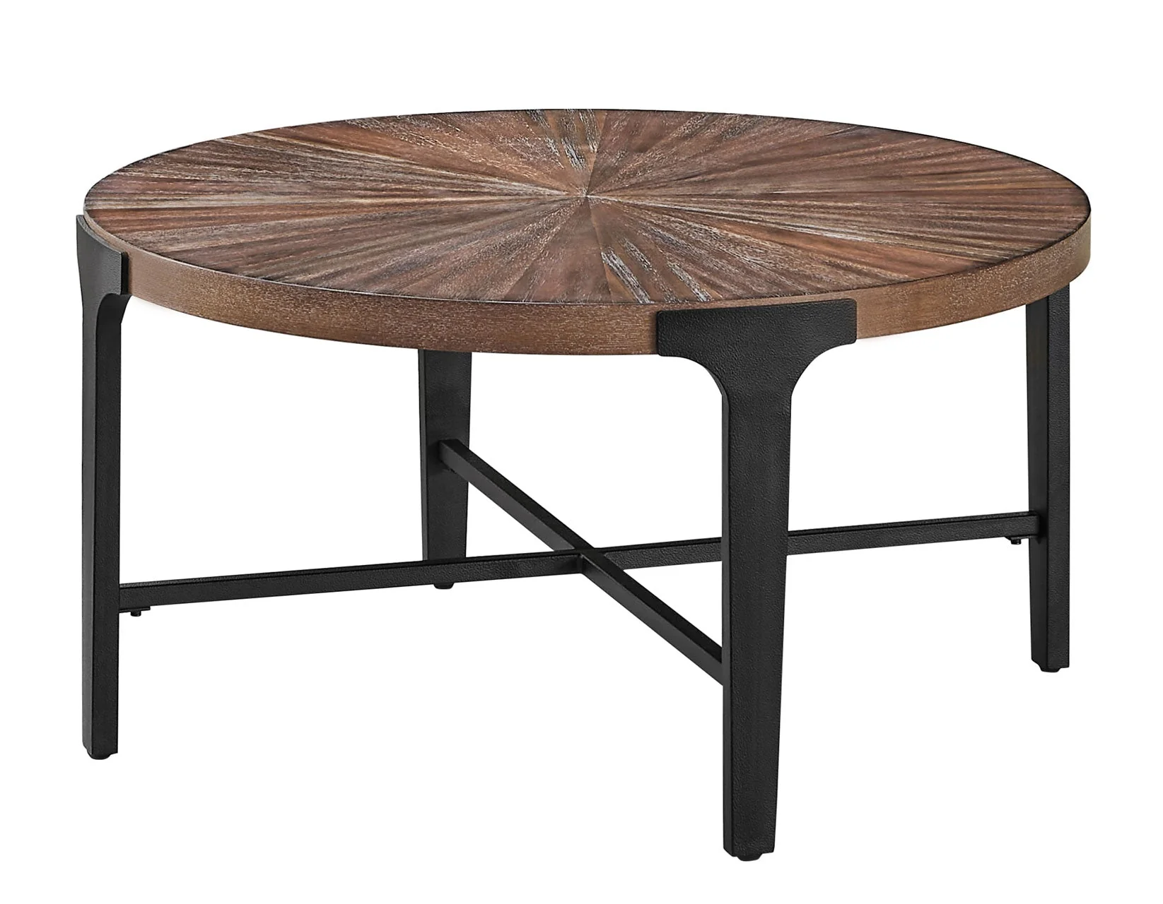 Chevron Cinnamon 36-inch Round Cocktail Table - Image 2