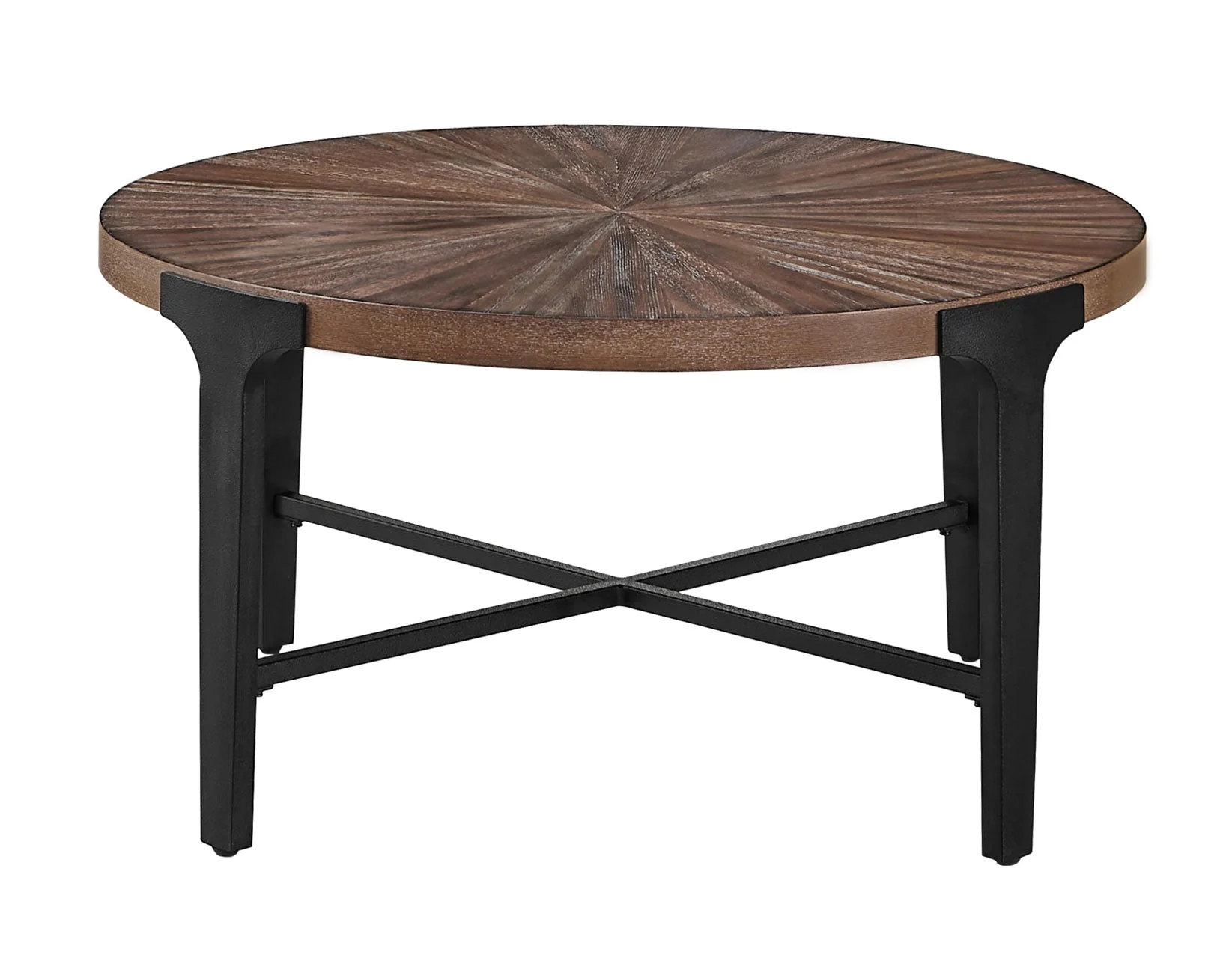 Chevron Cinnamon 36-inch Round Cocktail Table - Image 3