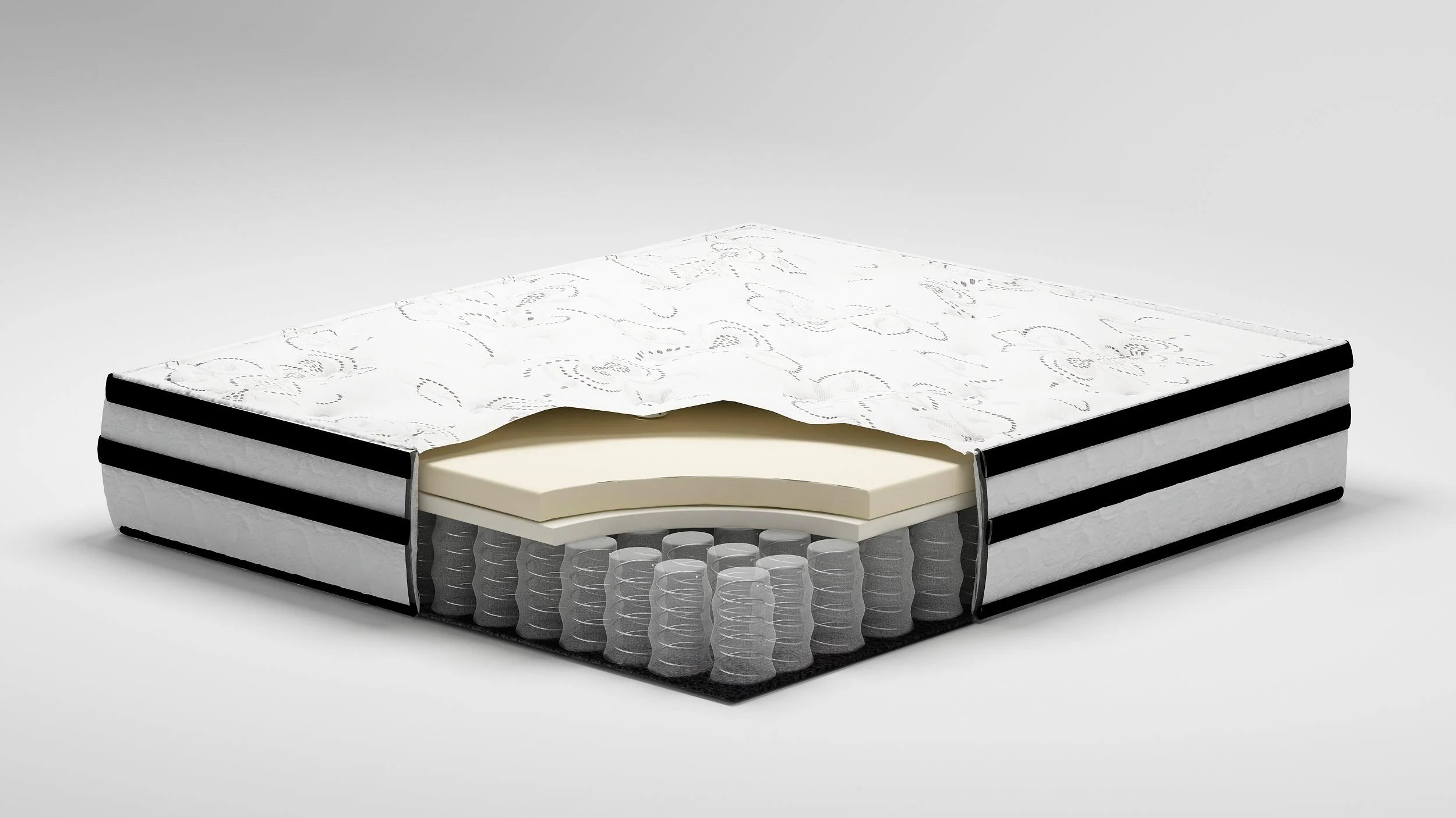 Chime 10 Inch Hybrid White California King Mattress in a Box - Image 4