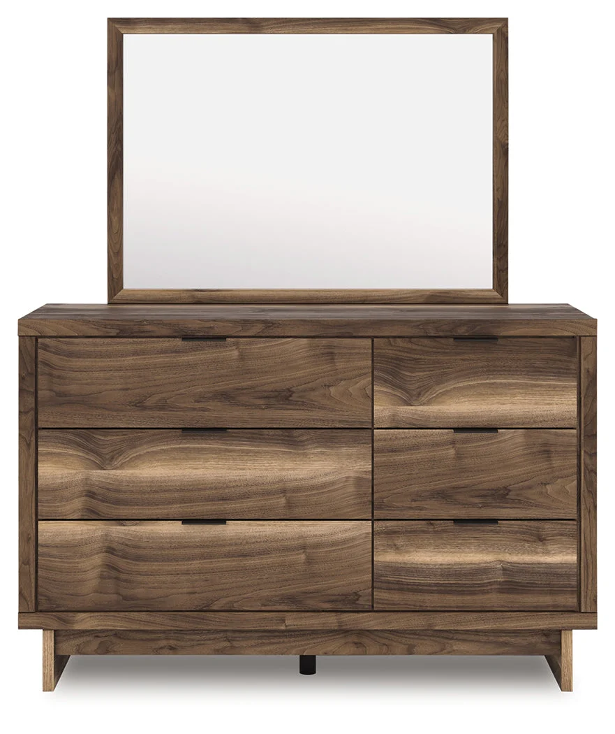 Chirason Brown Dresser and Mirror - Image 3