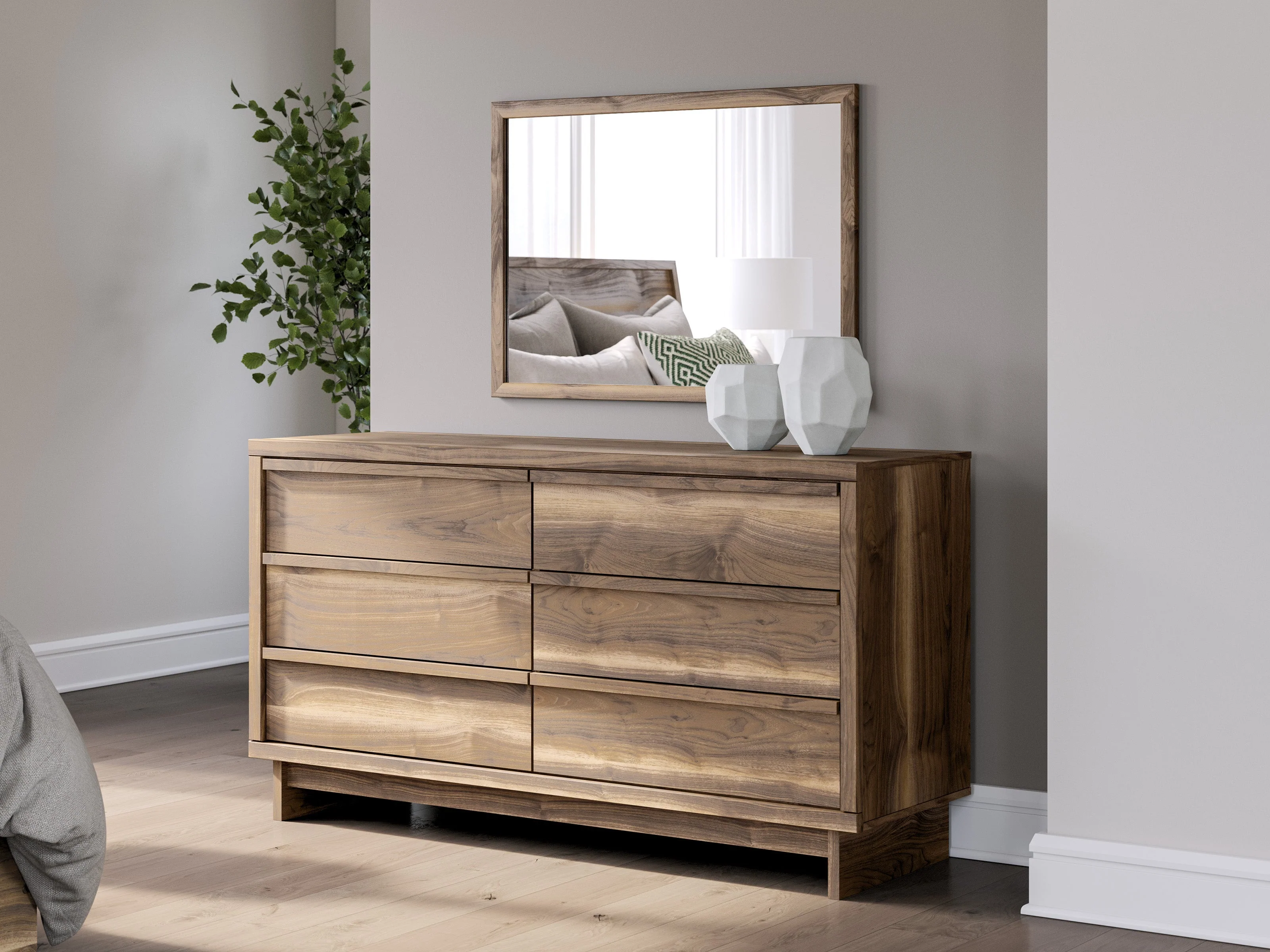 Chirason Brown Storage Panel Bedroom Set with 2 One-Side Drawers - Image 17