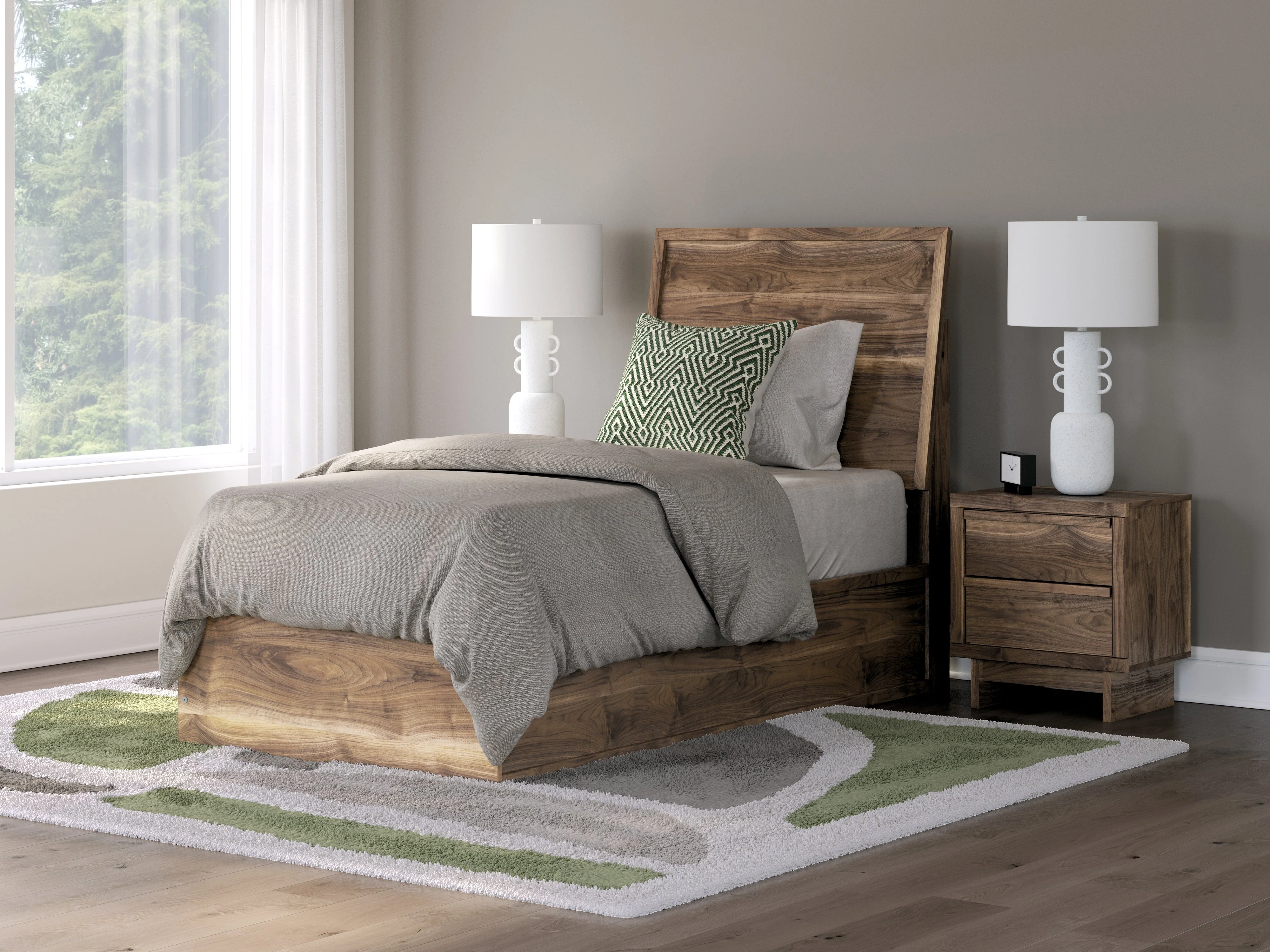 Chirason Brown Twin Panel Bed - Image 2