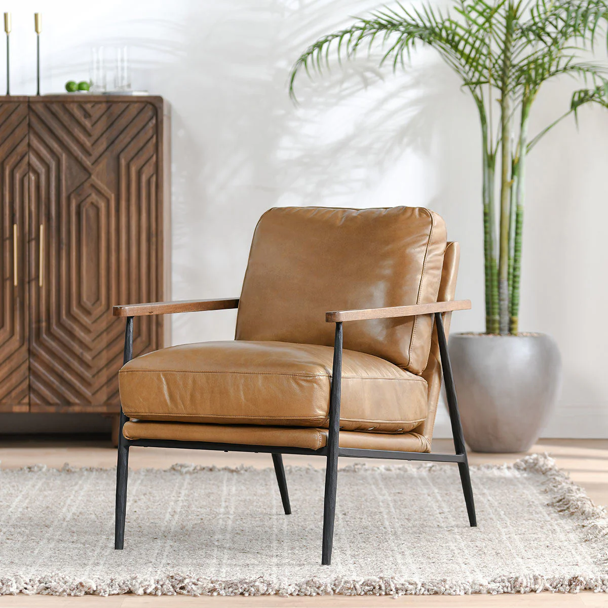Christopher Accent Chair - Adobe Tan - Image 5