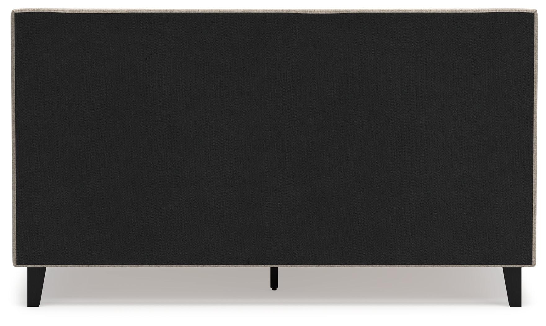 Cielden Soft Gray California King Upholstered Bed with Roll Slats - Image 5