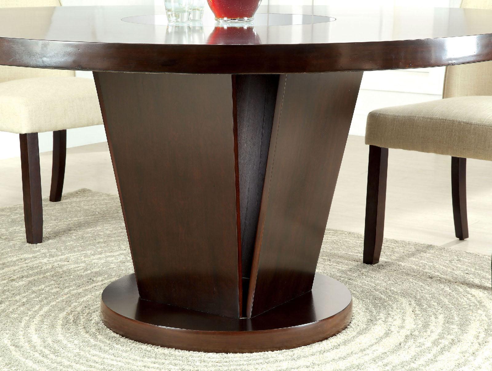 Cimma Espresso Round Dining Table Only