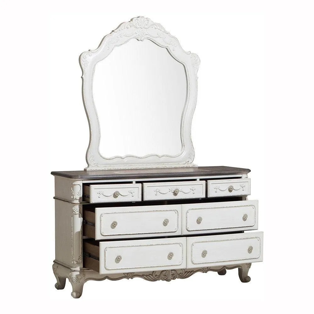 Cinderella Antique White Dresser - Image 2