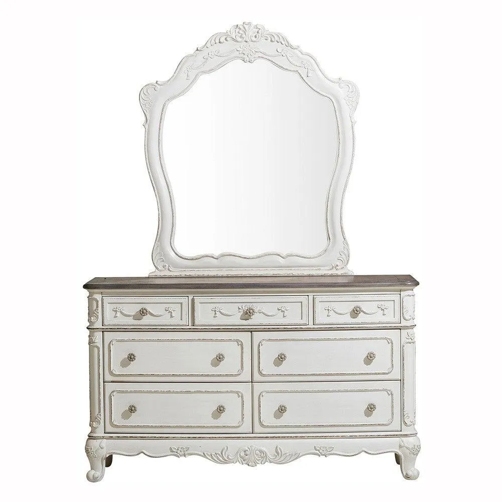 Cinderella Antique White Dresser - Image 4