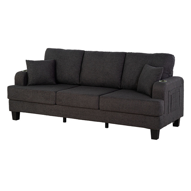 Cinderford Dark Gray Sofa & Loveseat - Image 3